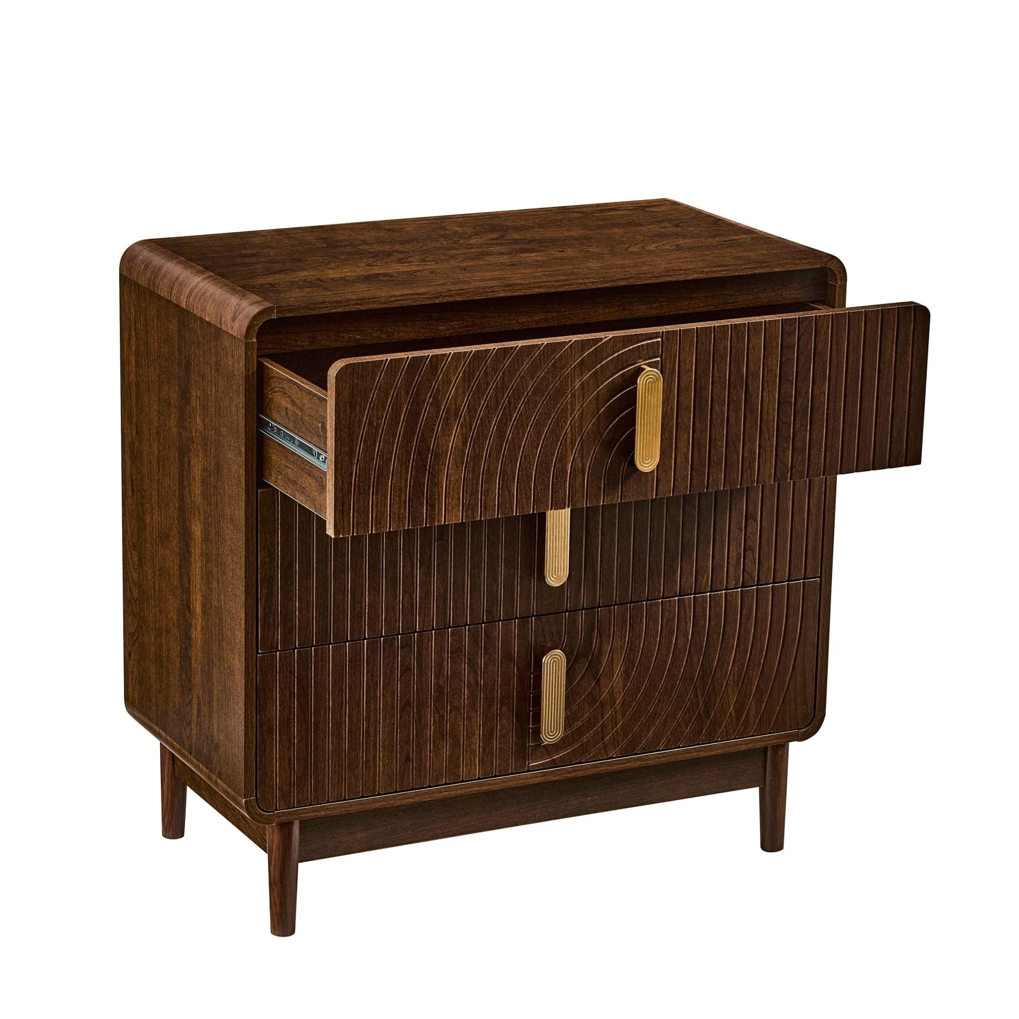 Marnie 3 Drawer Chest - Walnut - Image 6