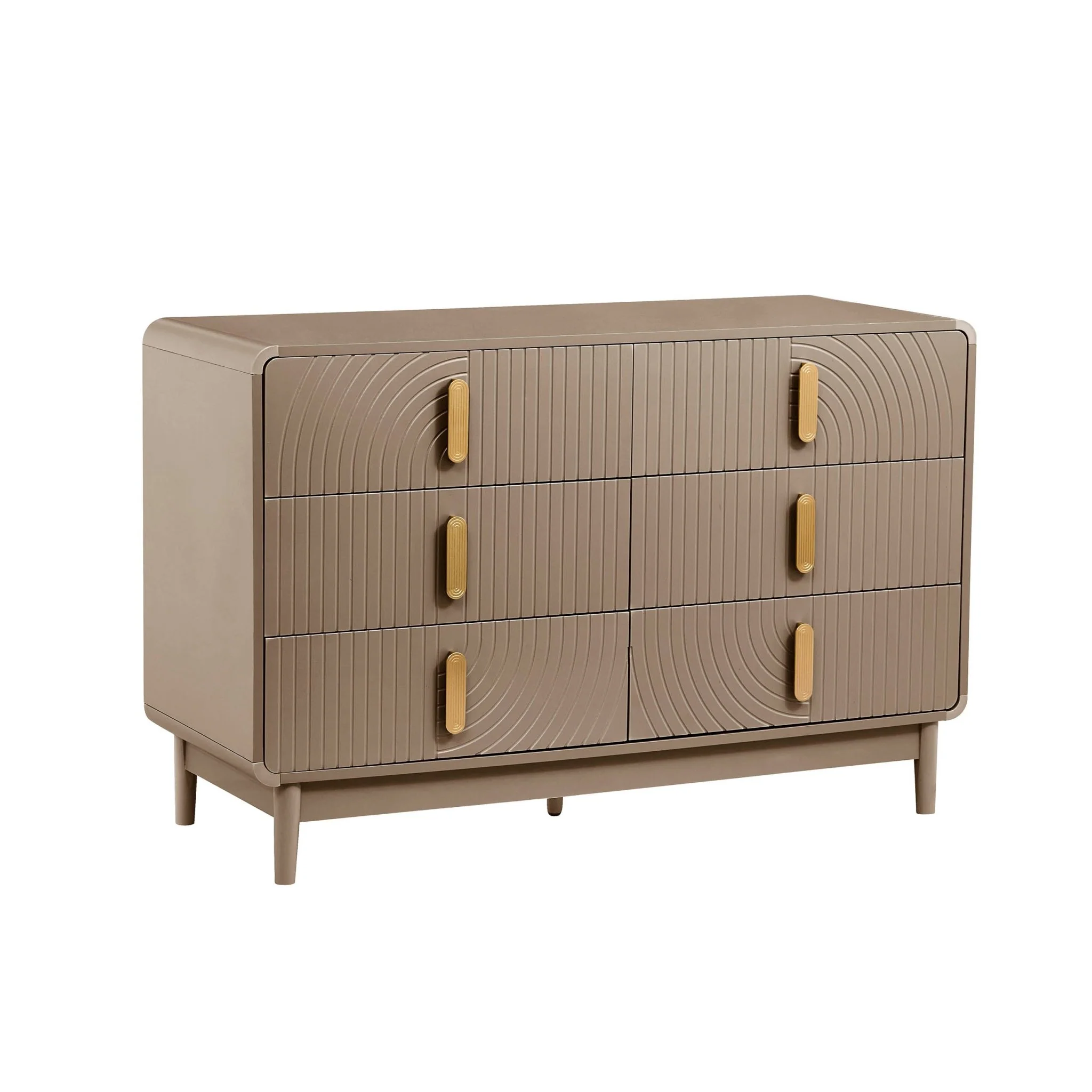 Marnie 6 Drawer Chest - Taupe - Image 3