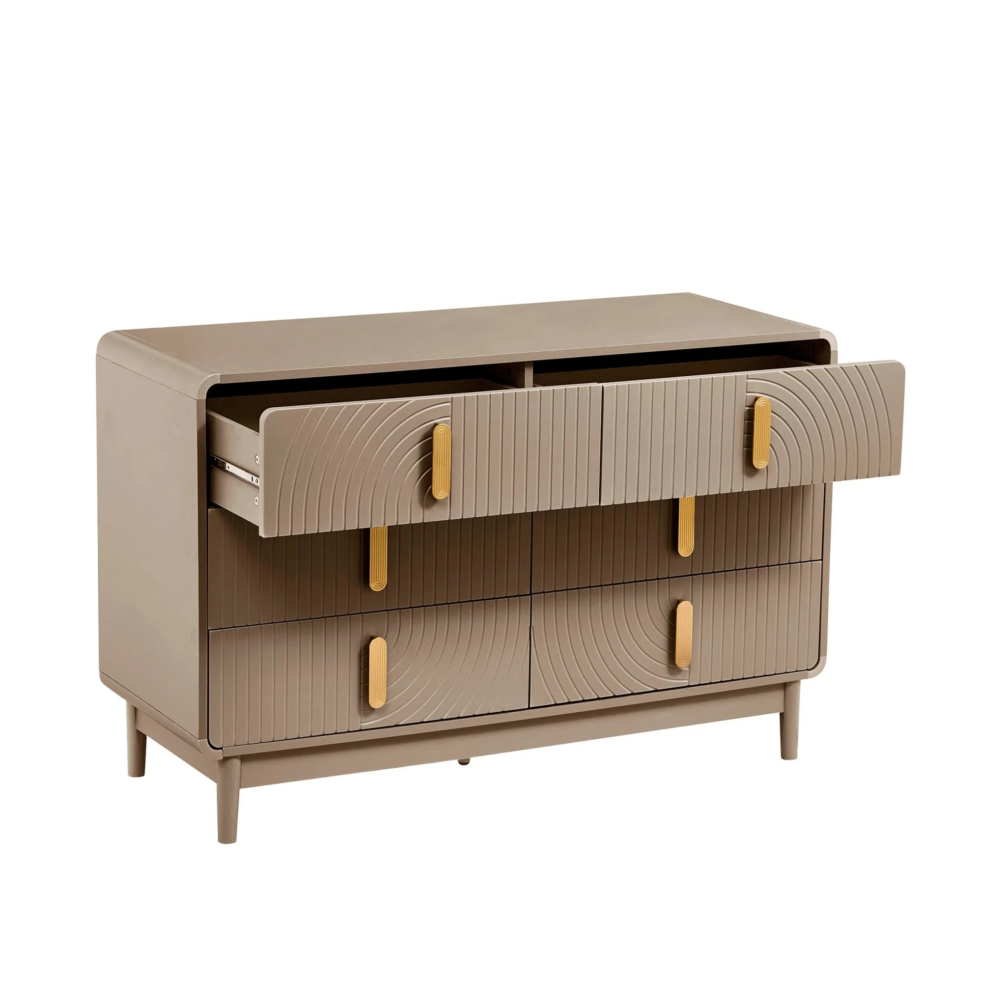 Marnie 6 Drawer Chest - Taupe - Image 4