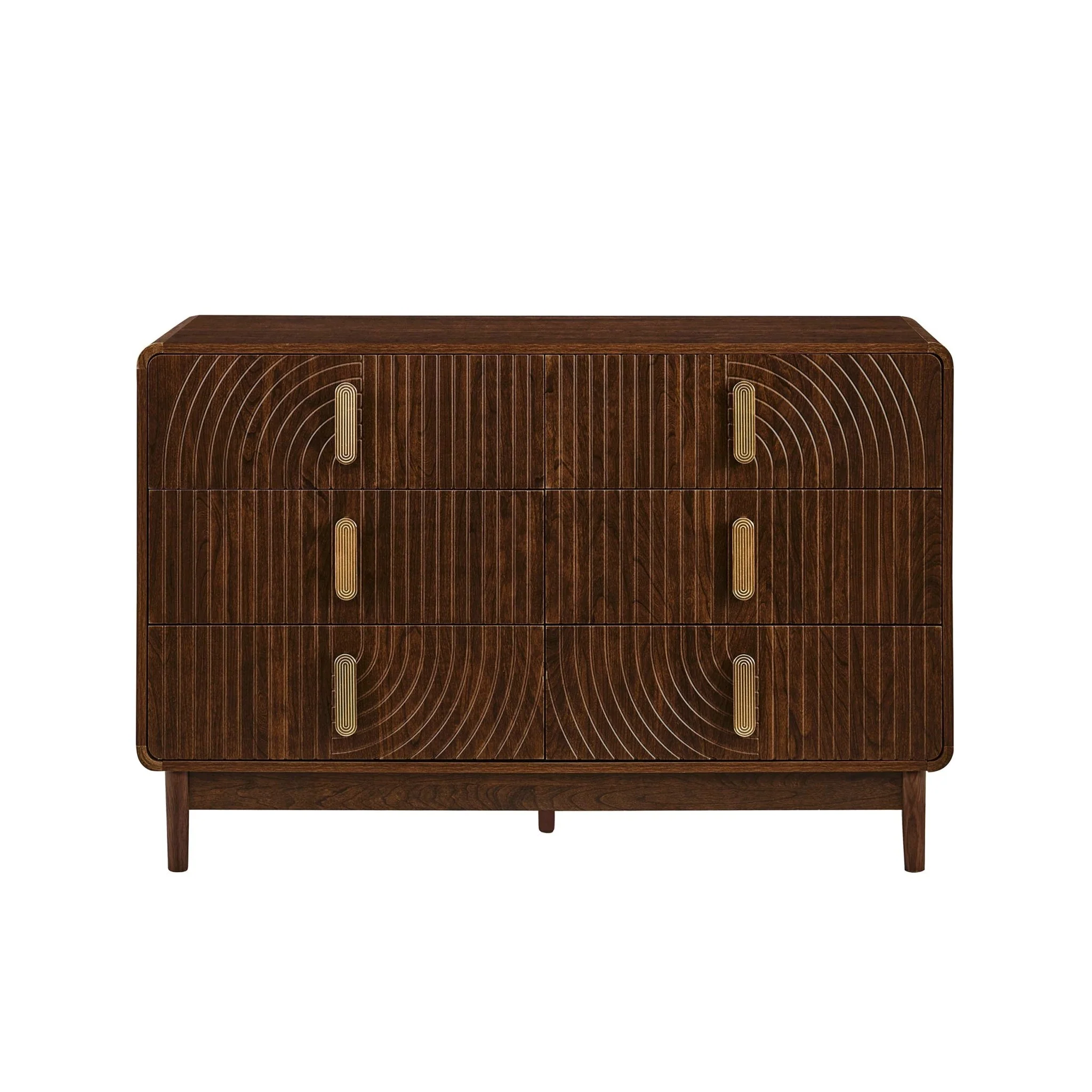 Marnie 6 Drawer Chest - Walnut - Image 4