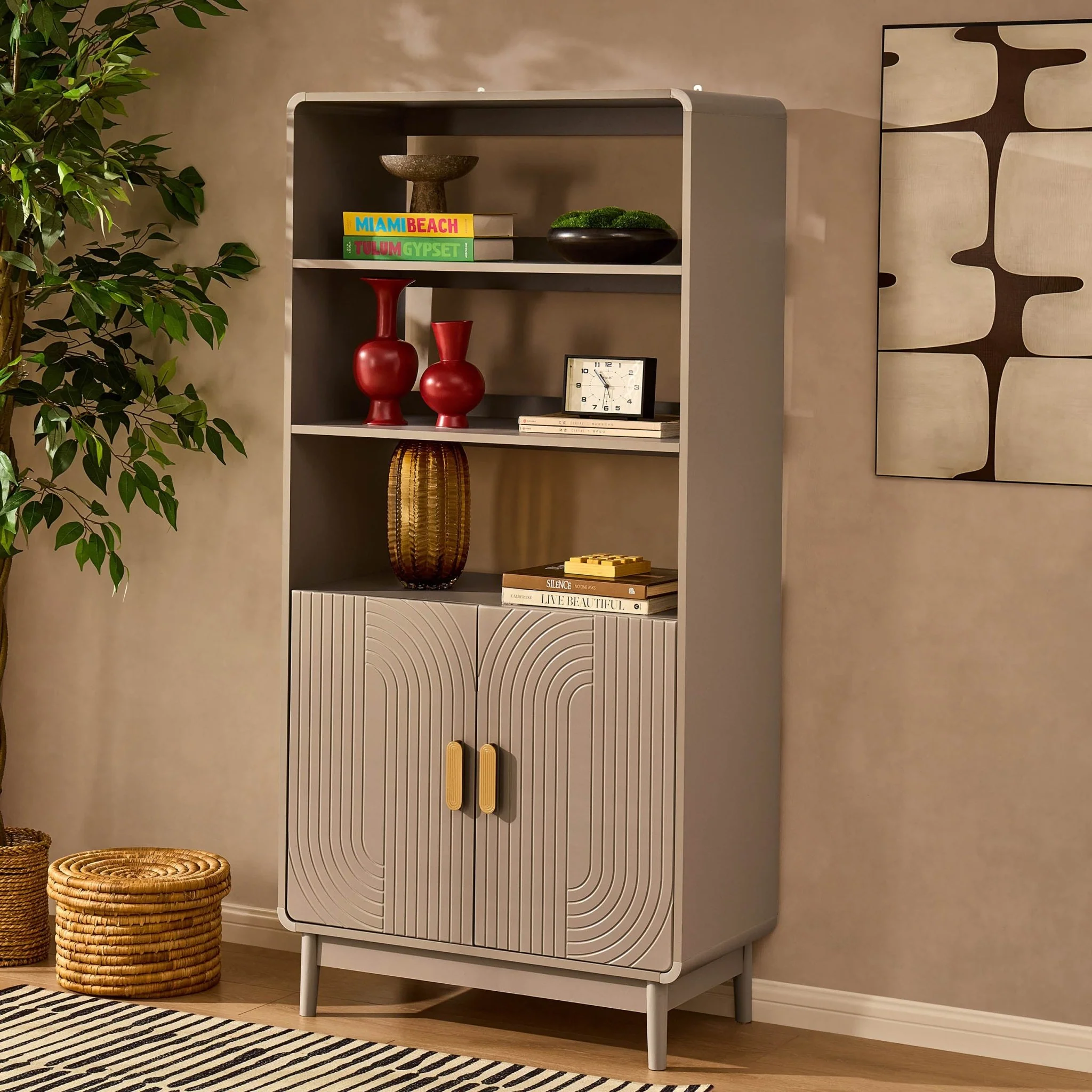 Marnie Bookshelf - Taupe - Image 2