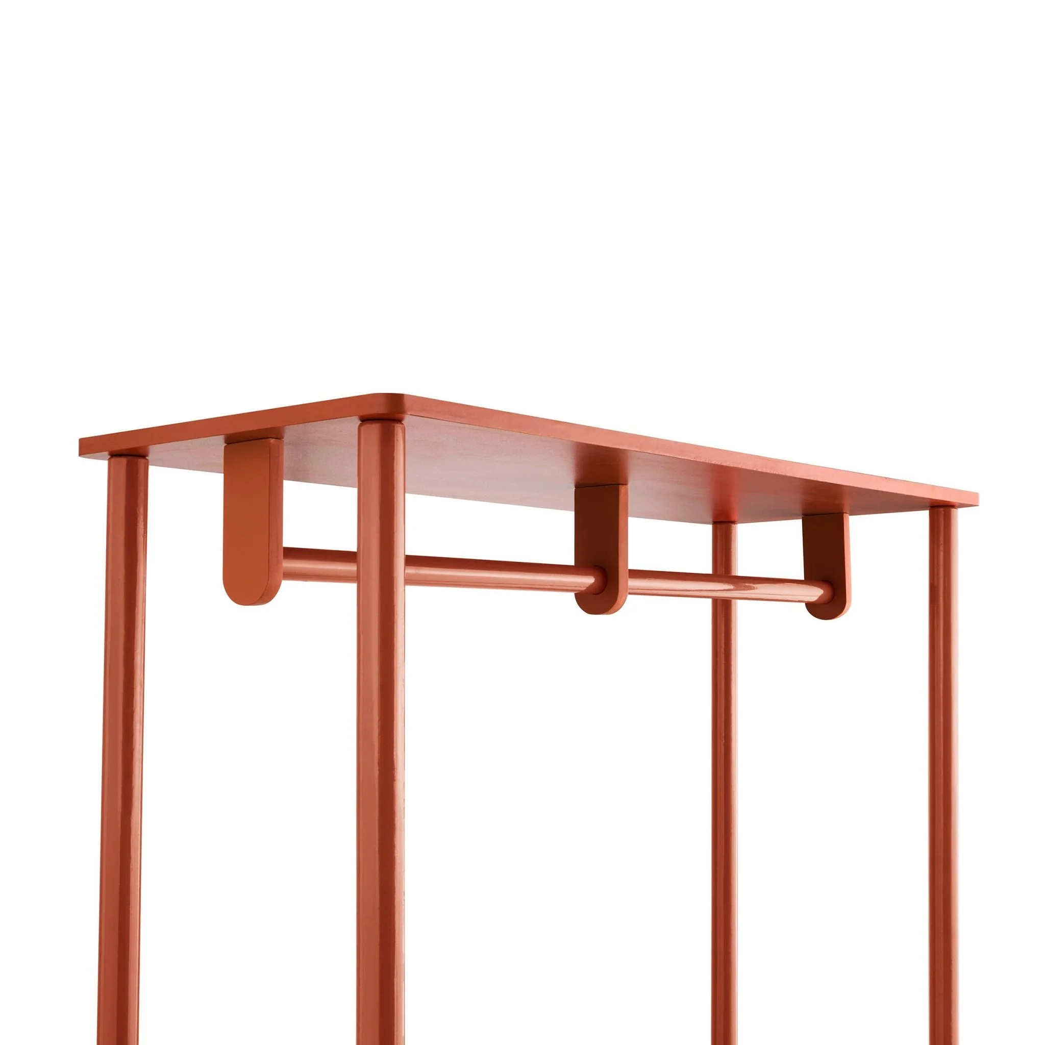 Marnie Clothes Rail With Drawers - Burnt Orange - Image 6