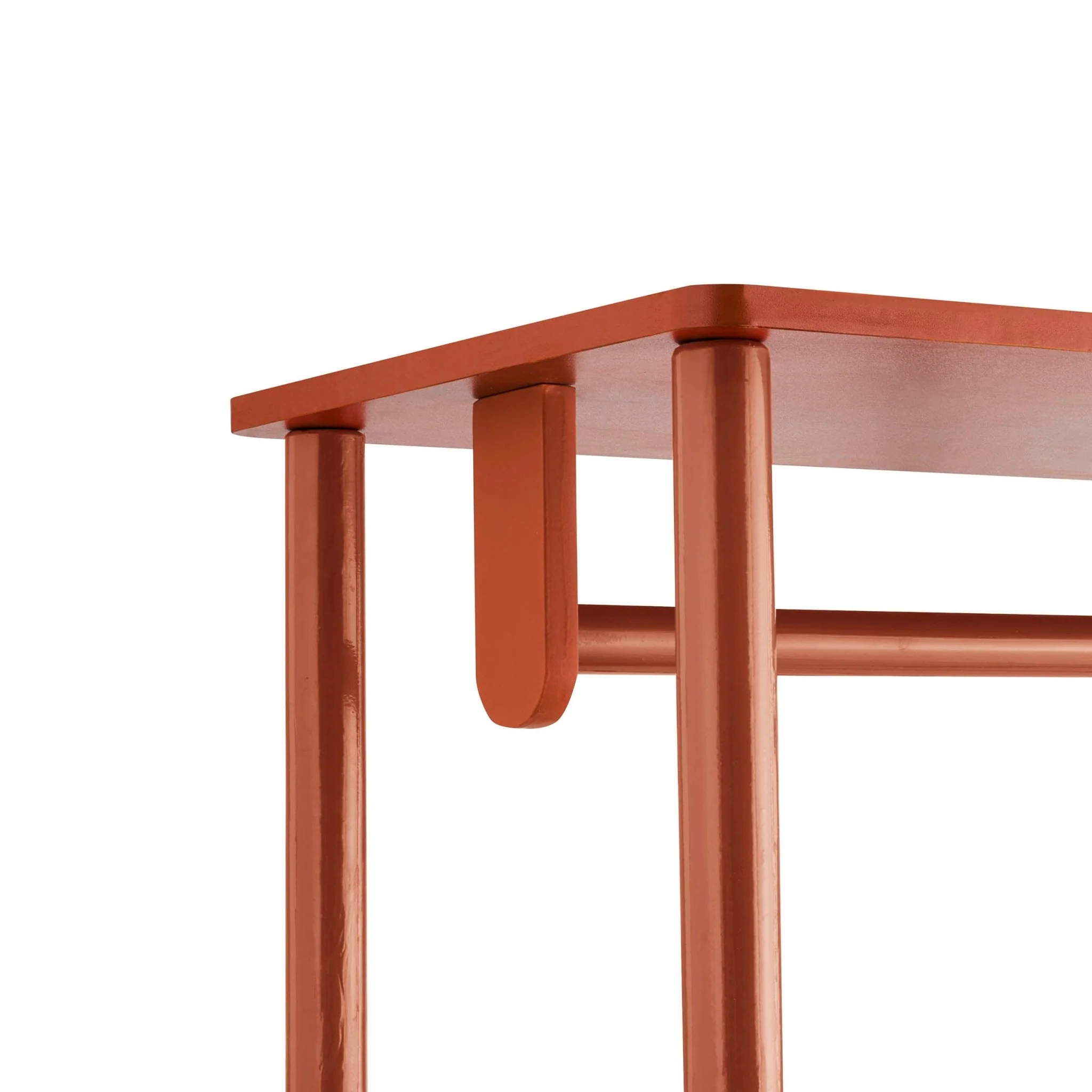 Marnie Clothes Rail With Drawers - Burnt Orange - Image 7