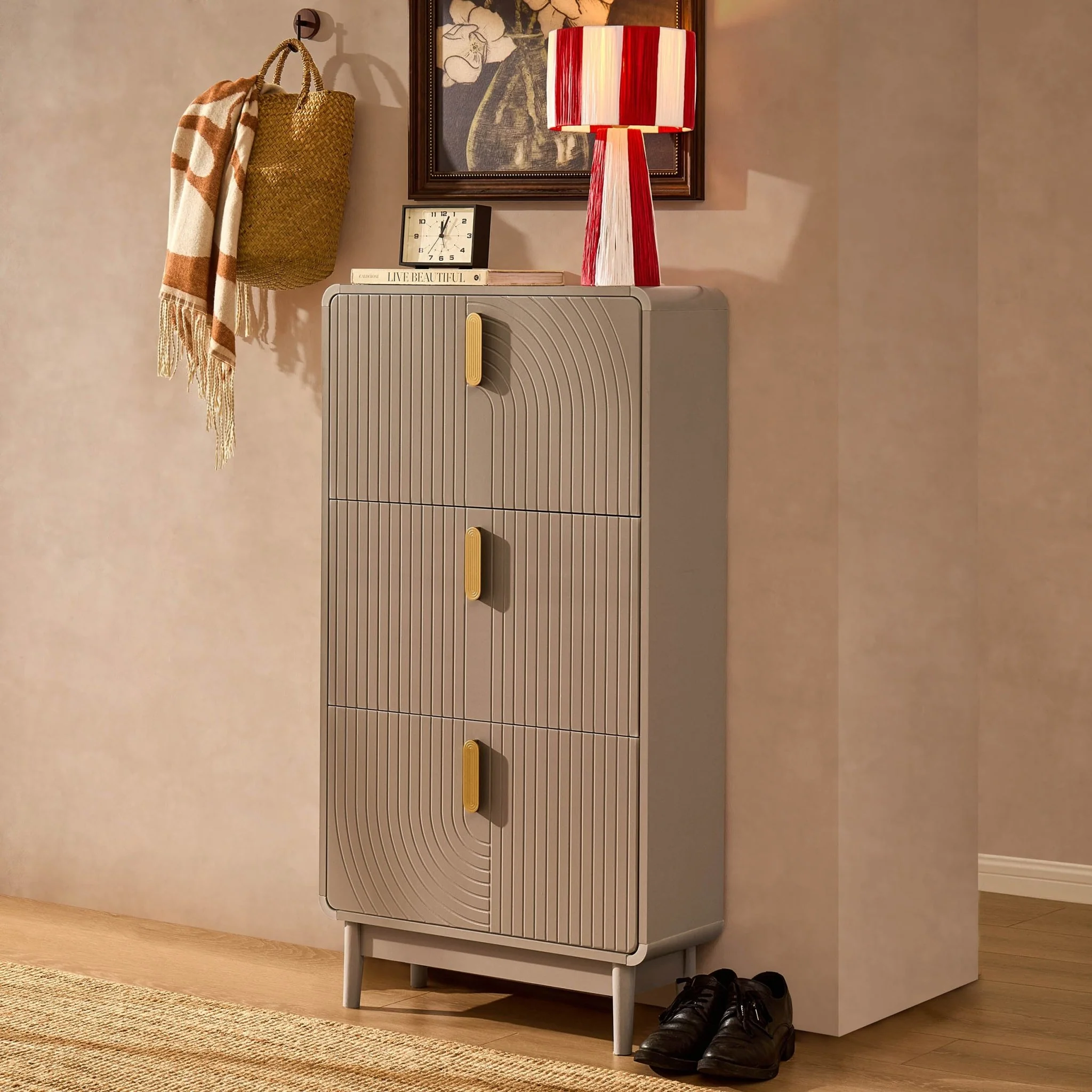 Marnie Shoe Storage - Taupe - Image 2