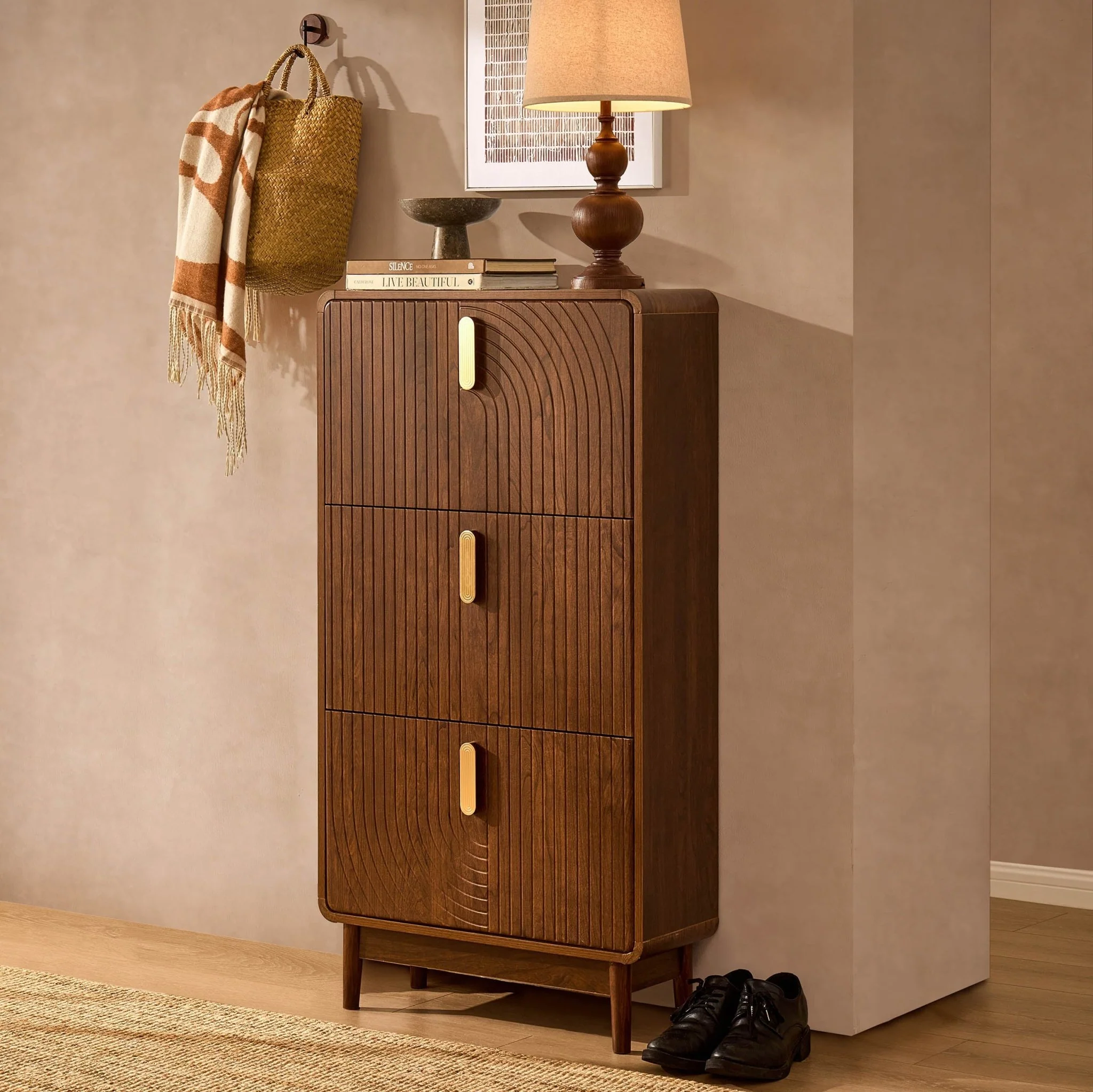 Marnie Shoe Storage - Walnut - Image 2