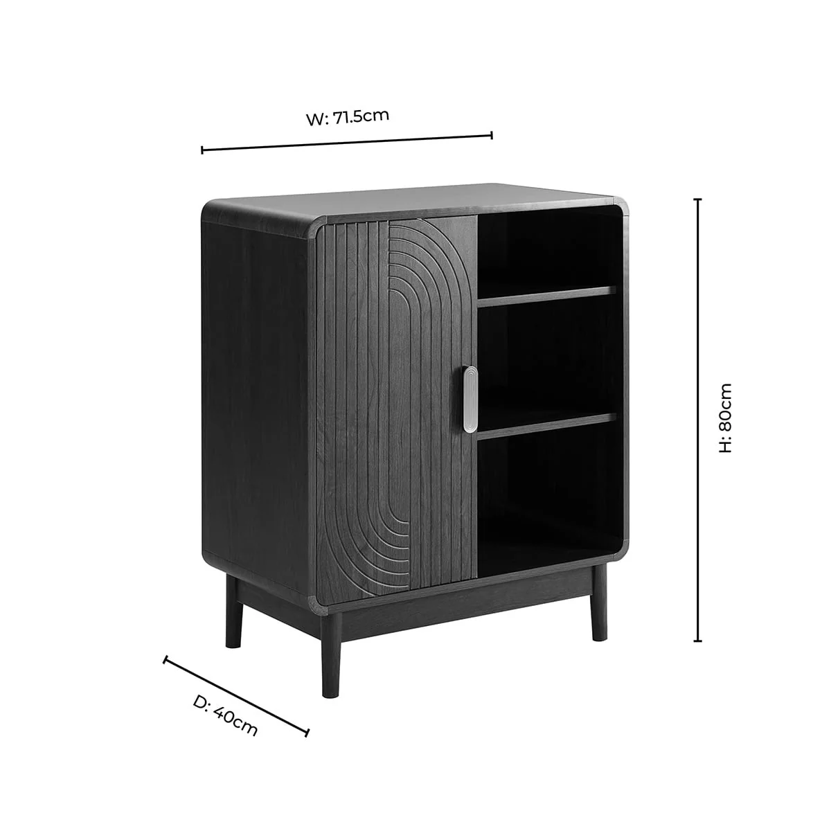 Marnie Small Bookcase - Taupe - Image 10