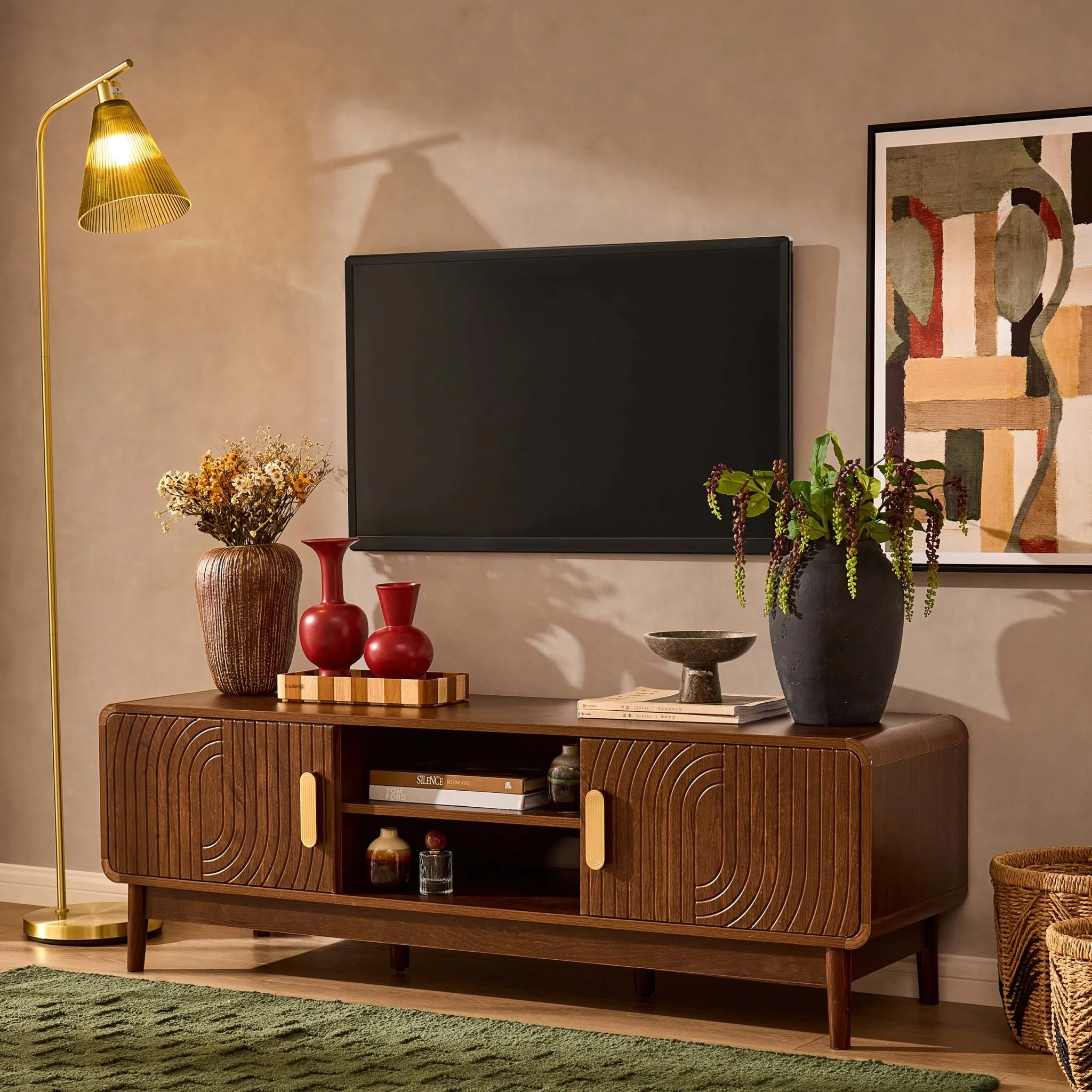 Marnie Tv Unit for TVs up to 60" - Walnut - Image 2