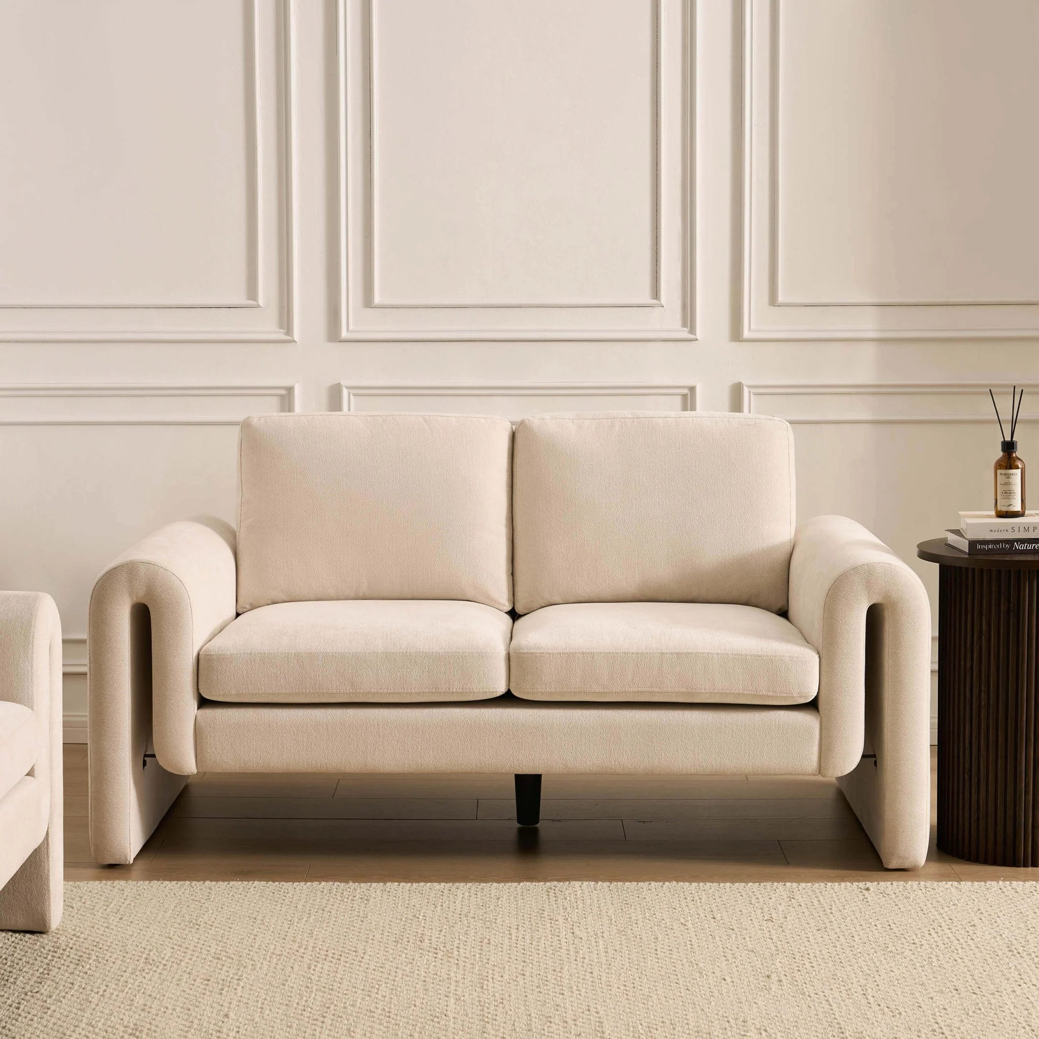 Marseille 2 Seater Sofa - Chenille Ivory