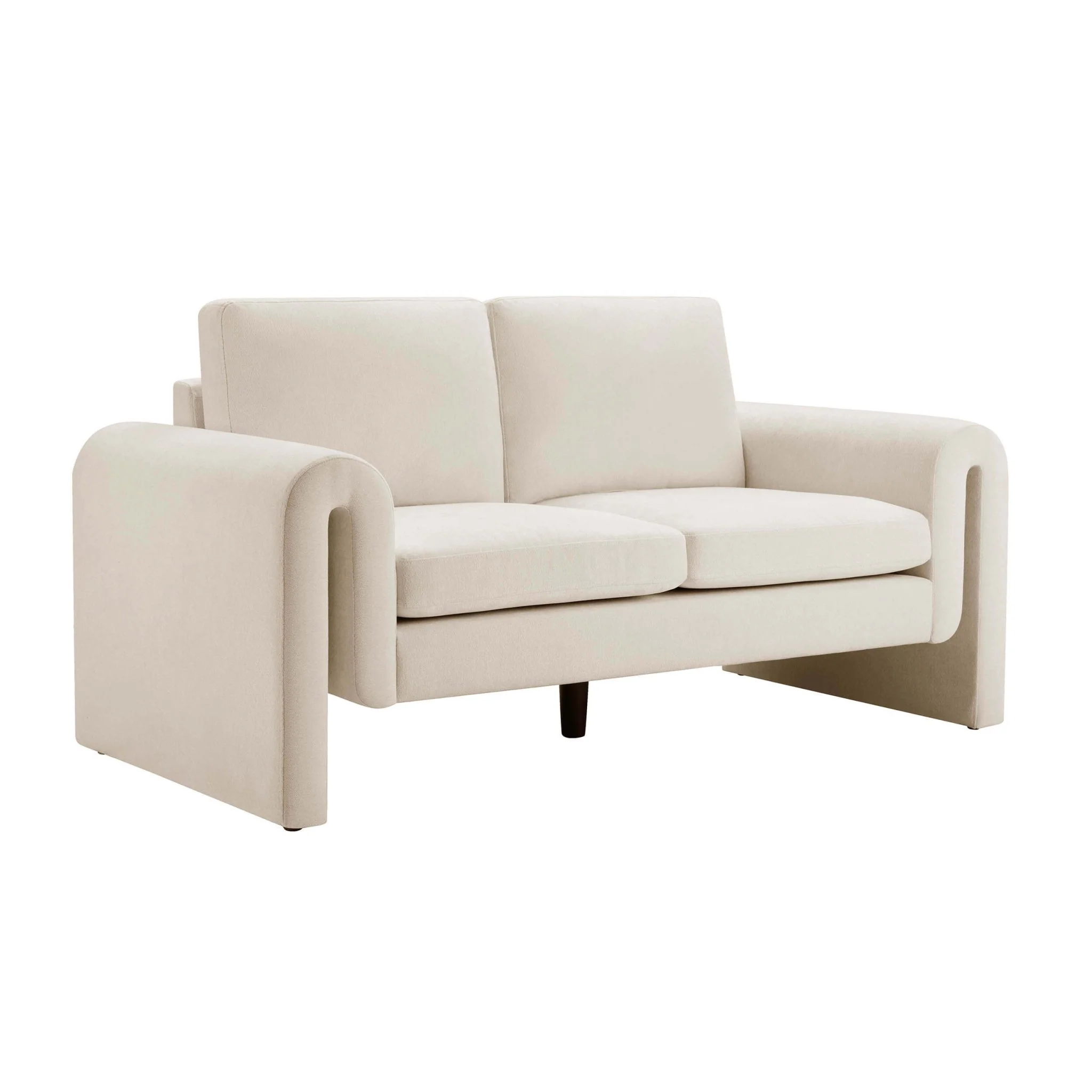 Marseille 2 Seater Sofa - Chenille Ivory - Image 2