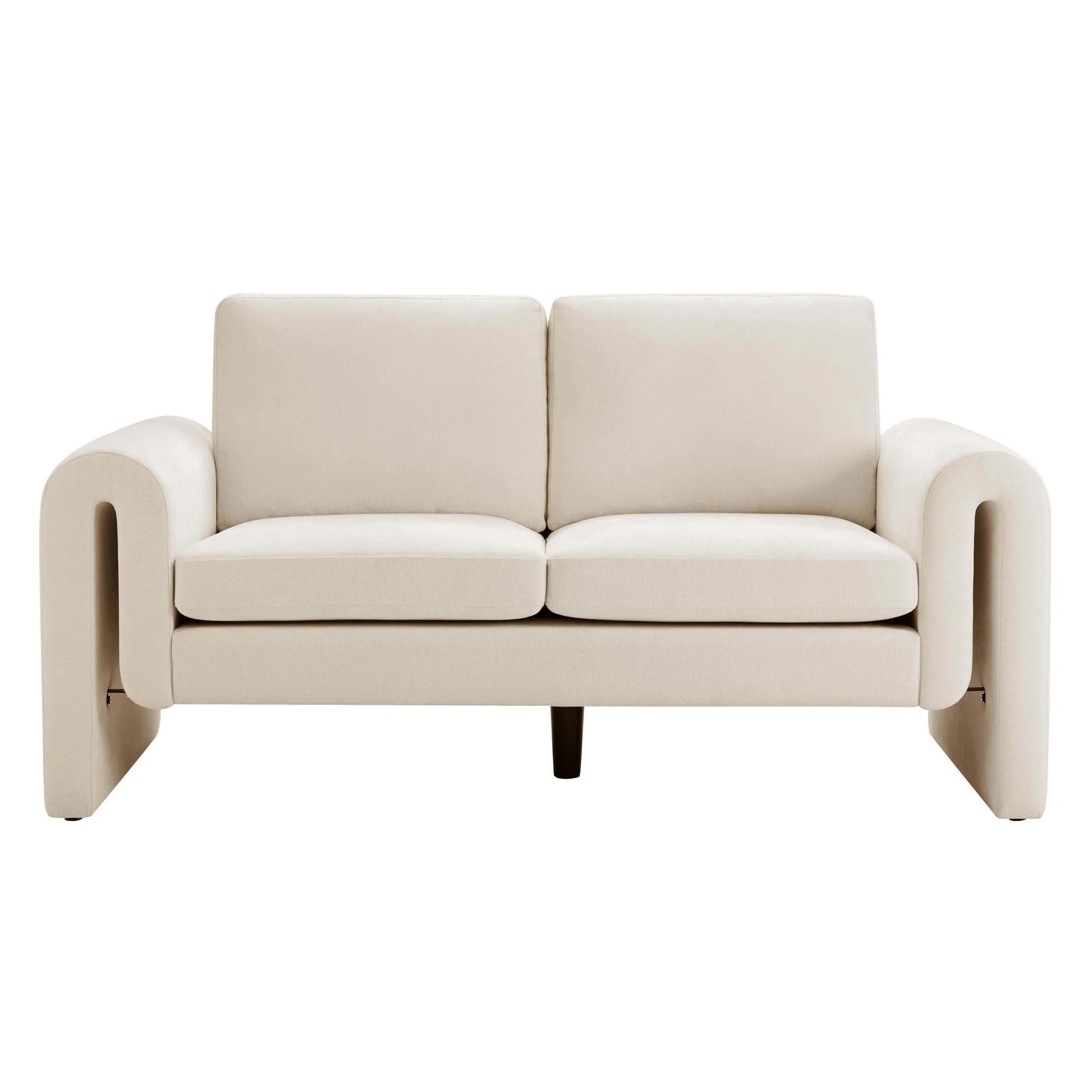 Marseille 2 Seater Sofa - Chenille Ivory - Image 3