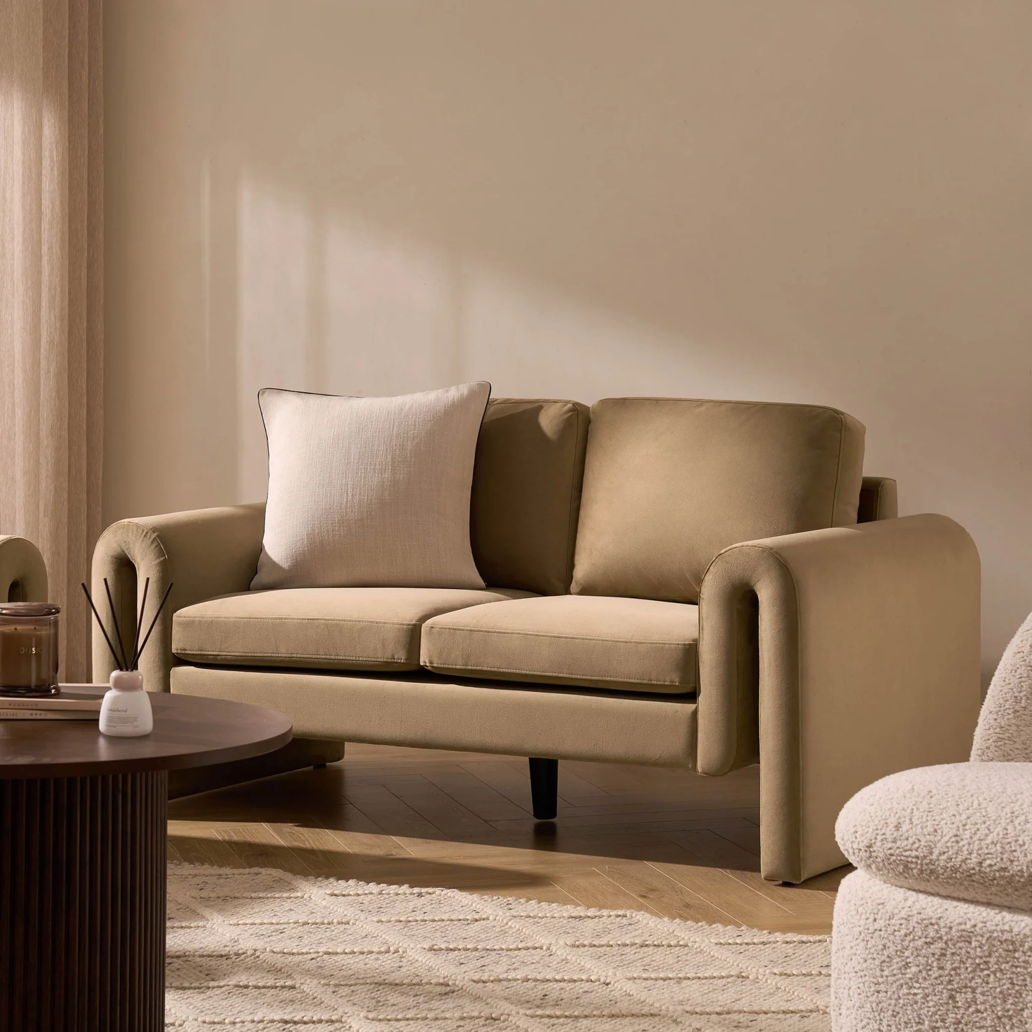 Marseille 2 Seater Sofa - Latte