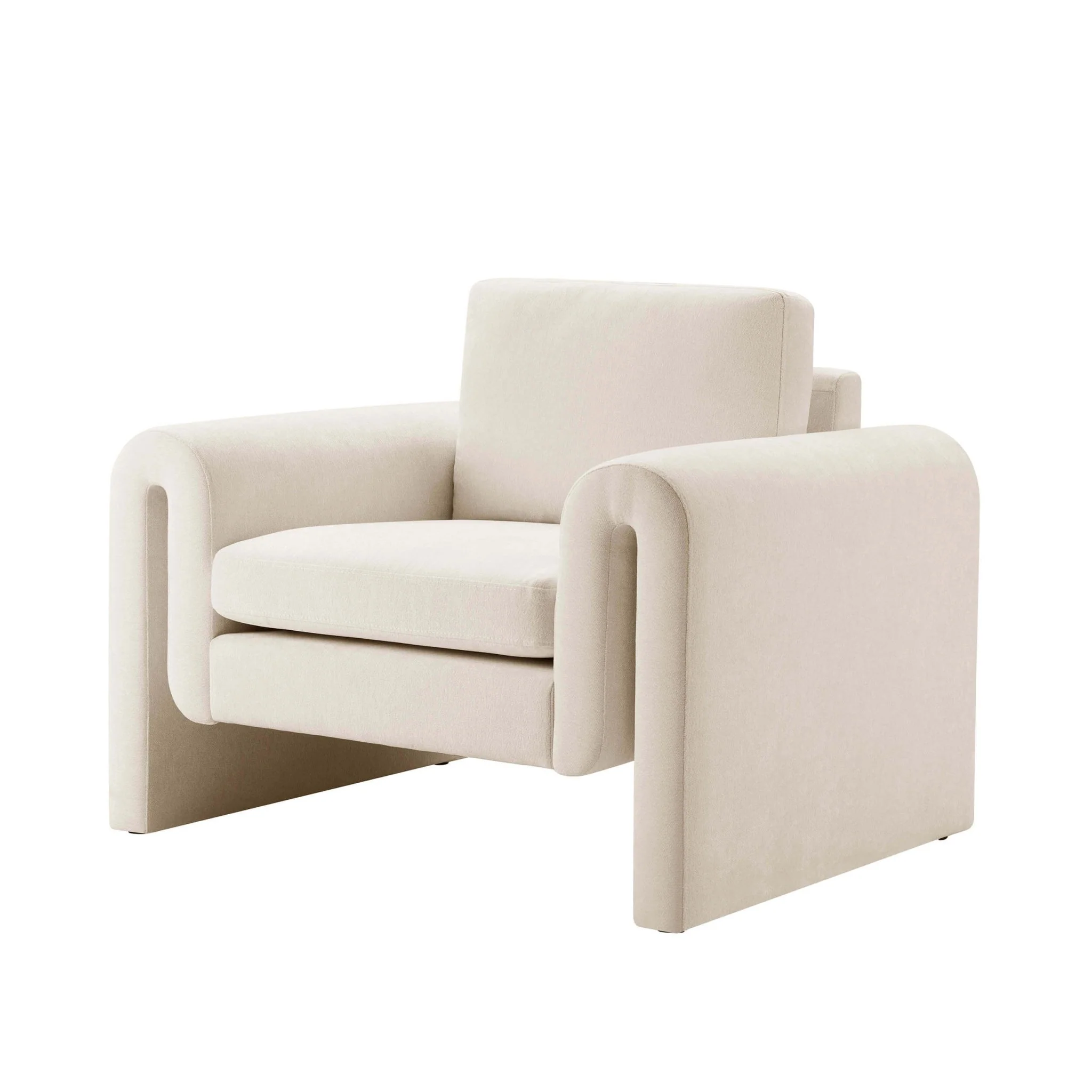 Marseille Armchair - Chenille Ivory - Image 3