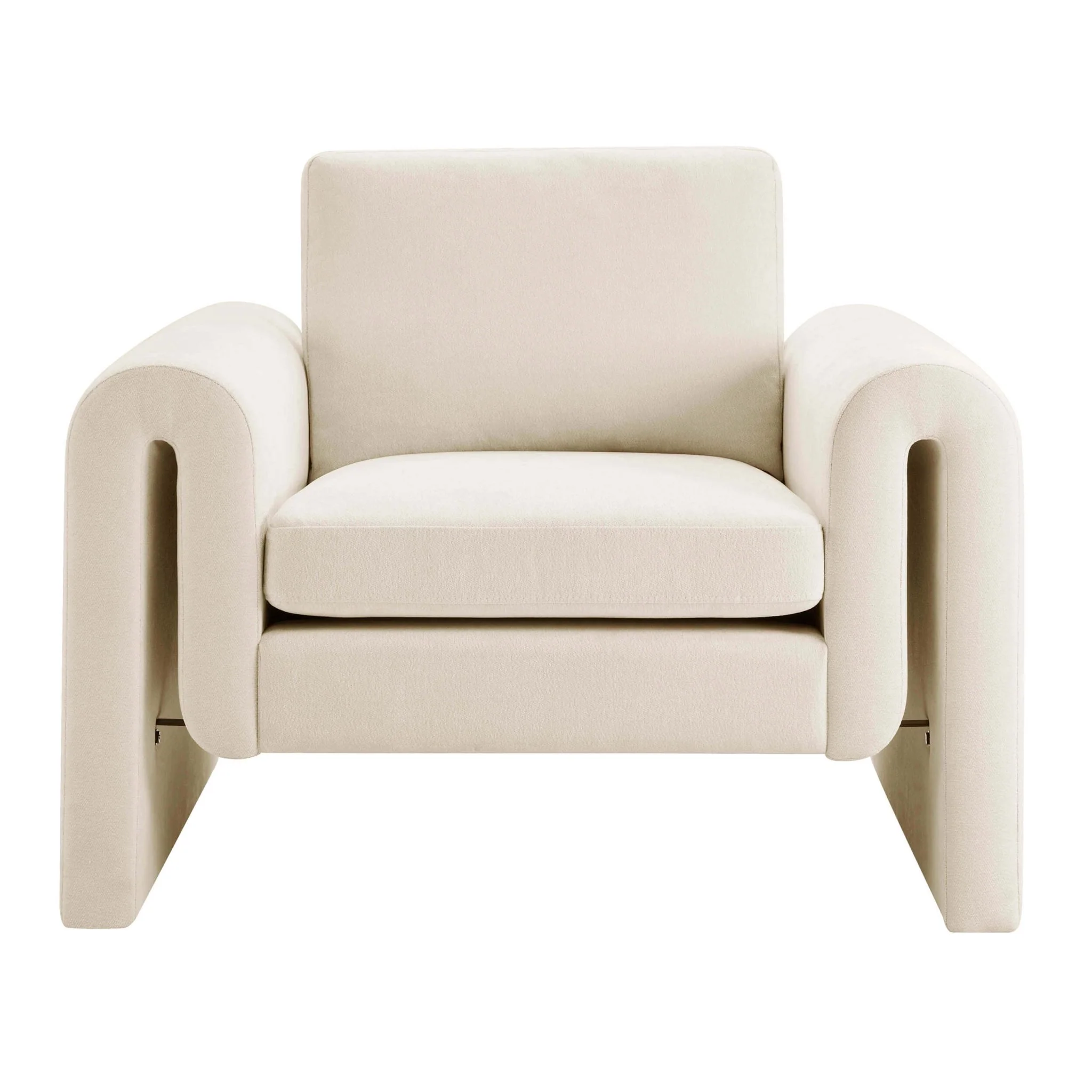 Marseille Armchair - Chenille Ivory - Image 4