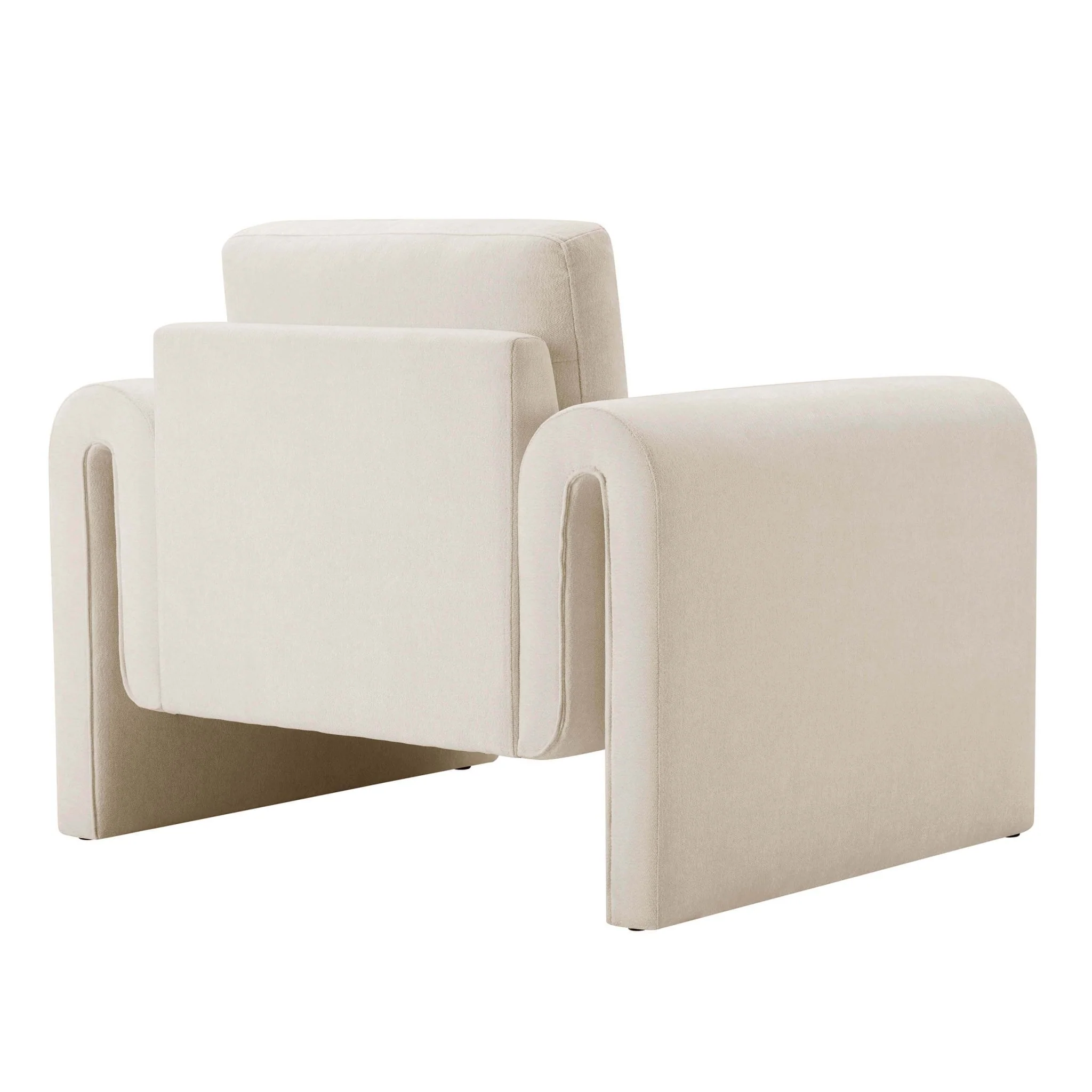 Marseille Armchair - Chenille Ivory - Image 6