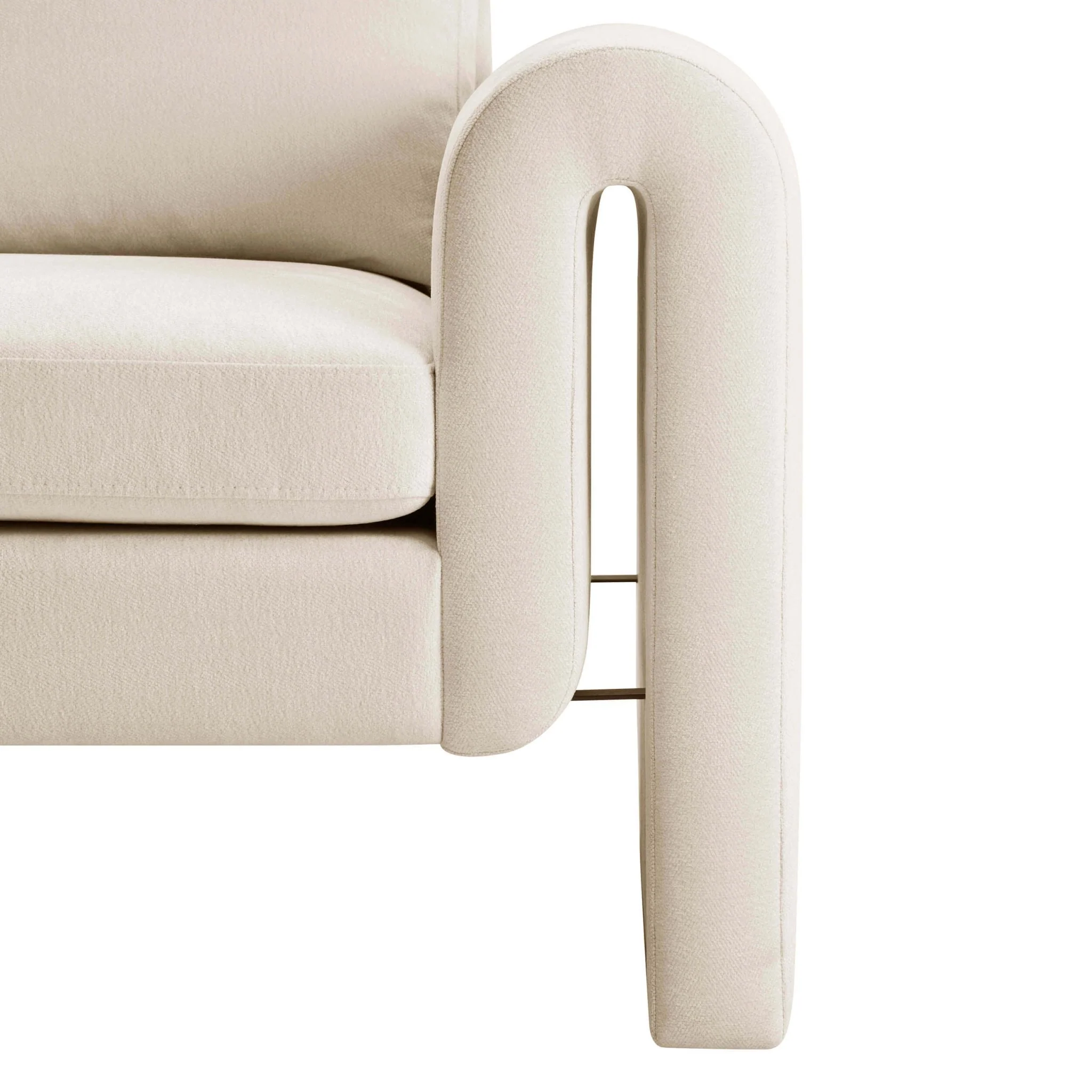 Marseille Armchair - Chenille Ivory - Image 7