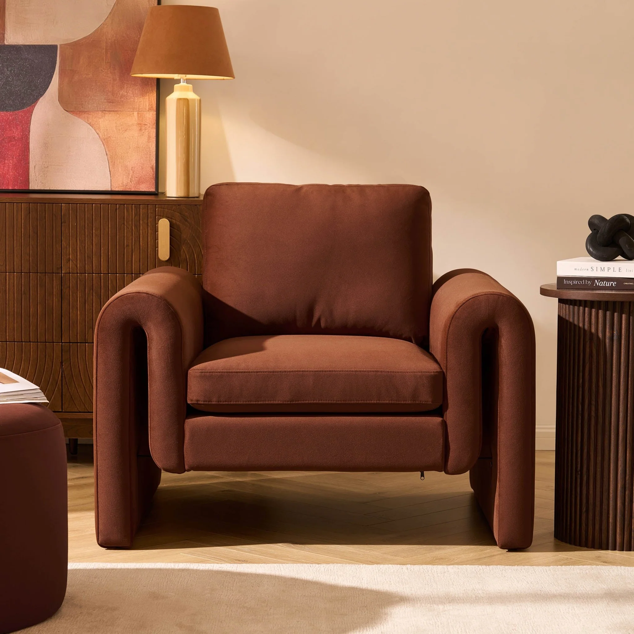 Marseille Armchair - Terracotta