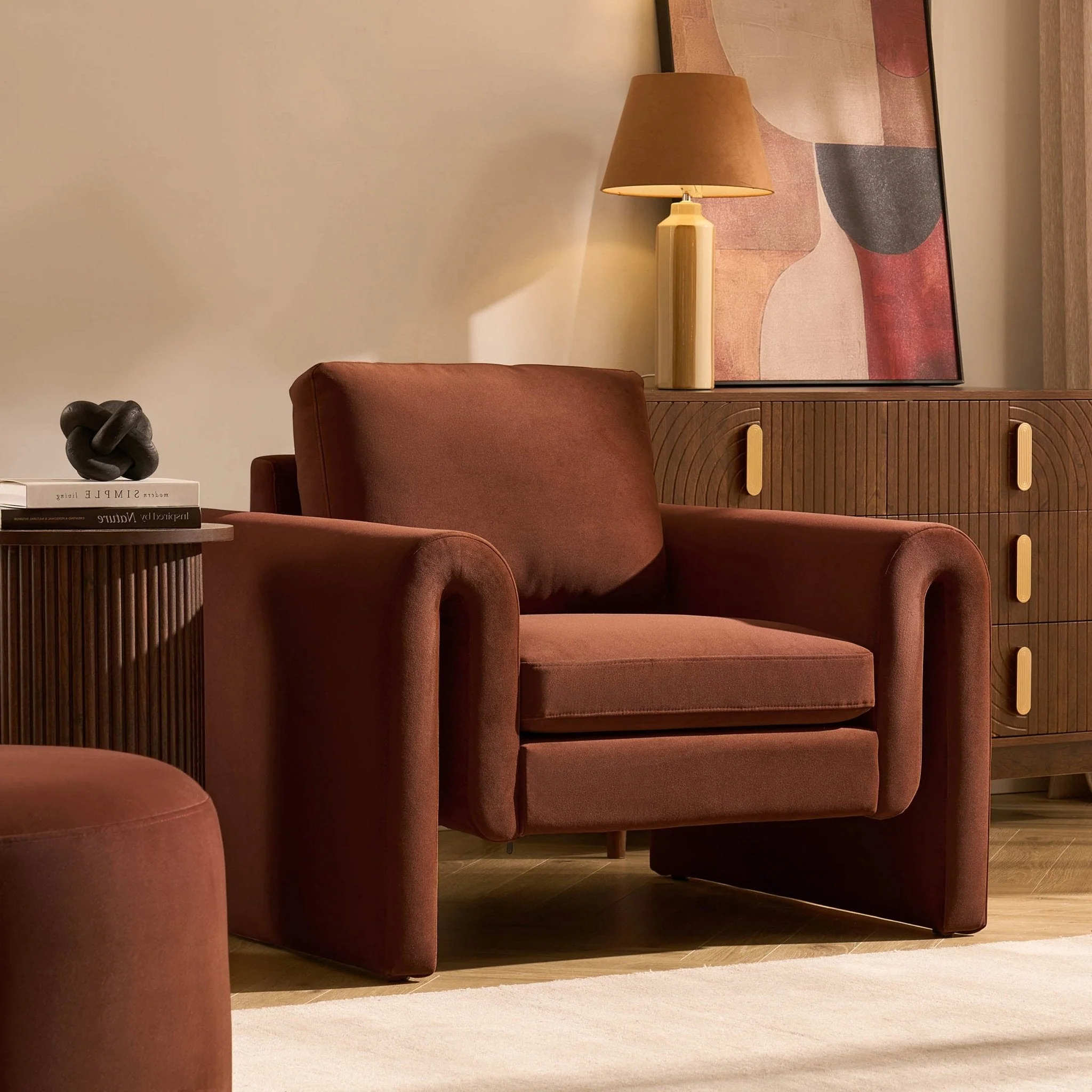 Marseille Armchair - Terracotta - Image 2