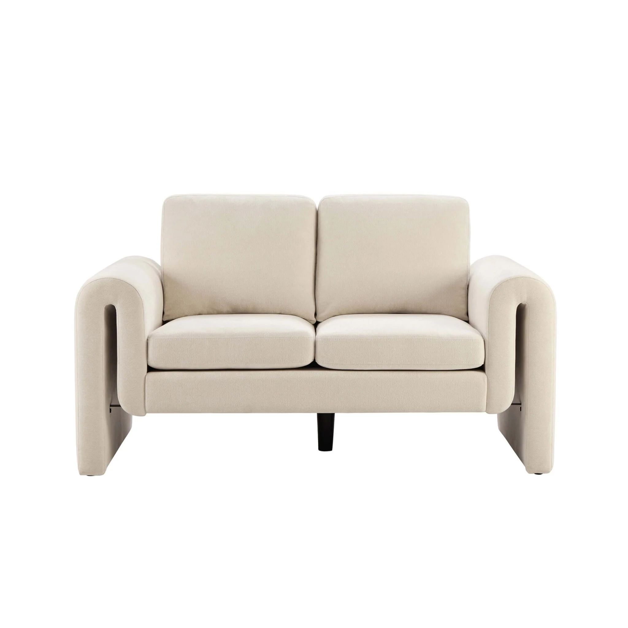 Marseille Compact 2 Seater Sofa - Chenille Ivory - Image 4