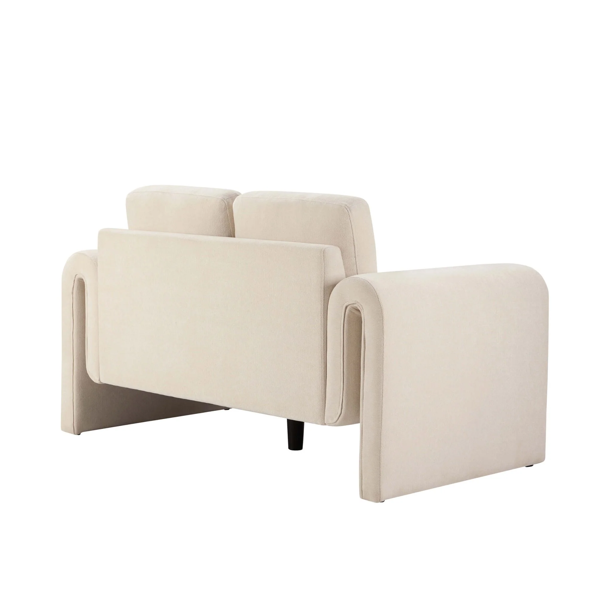 Marseille Compact 2 Seater Sofa - Chenille Ivory - Image 6