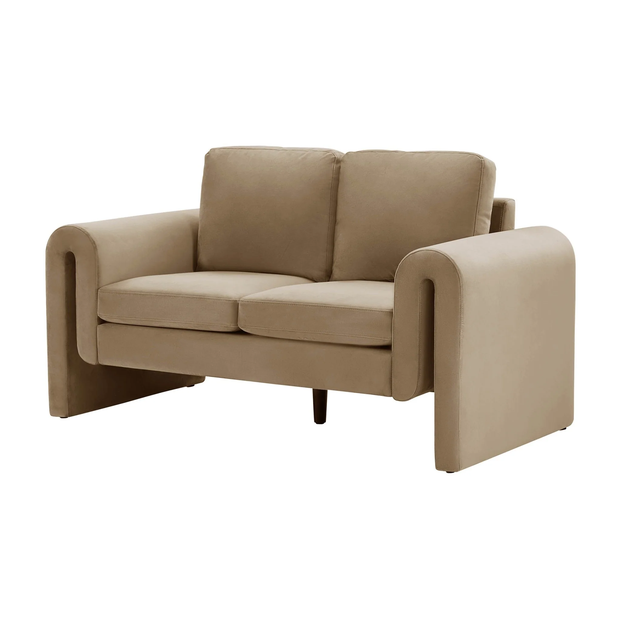 Marseille Compact 2 Seater Sofa - Latte - Image 3