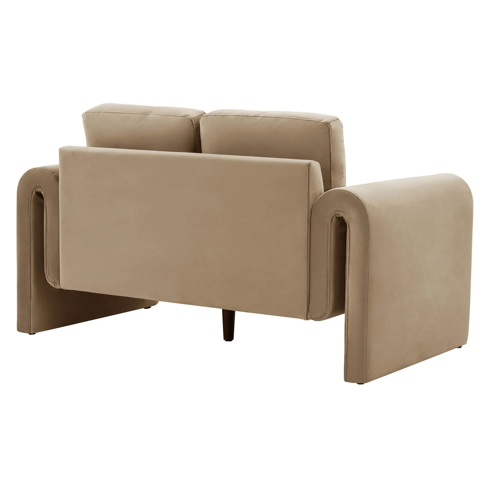 Marseille Compact 2 Seater Sofa - Latte - Image 4