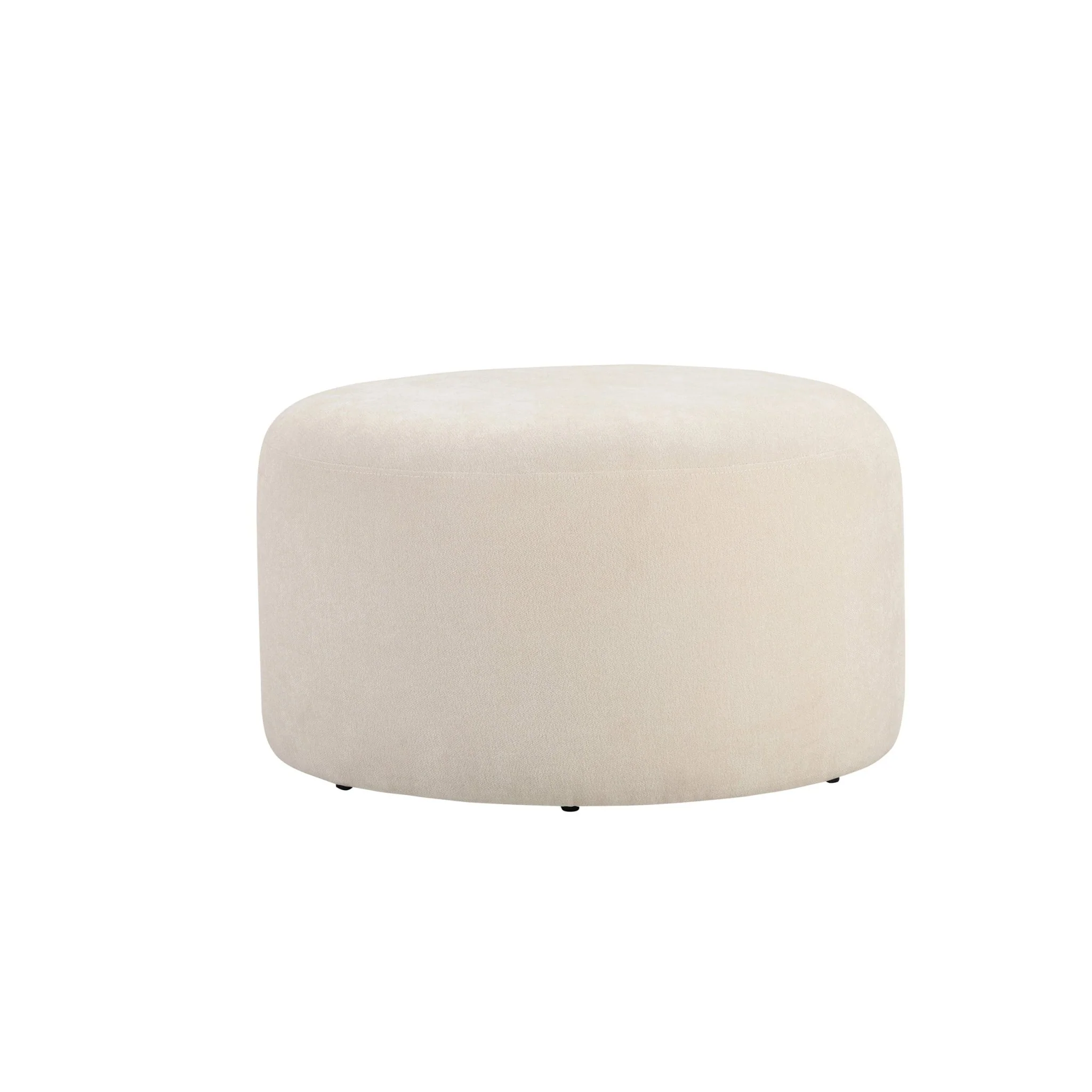 Marseille Pouffe - Chenille Ivory - Image 3