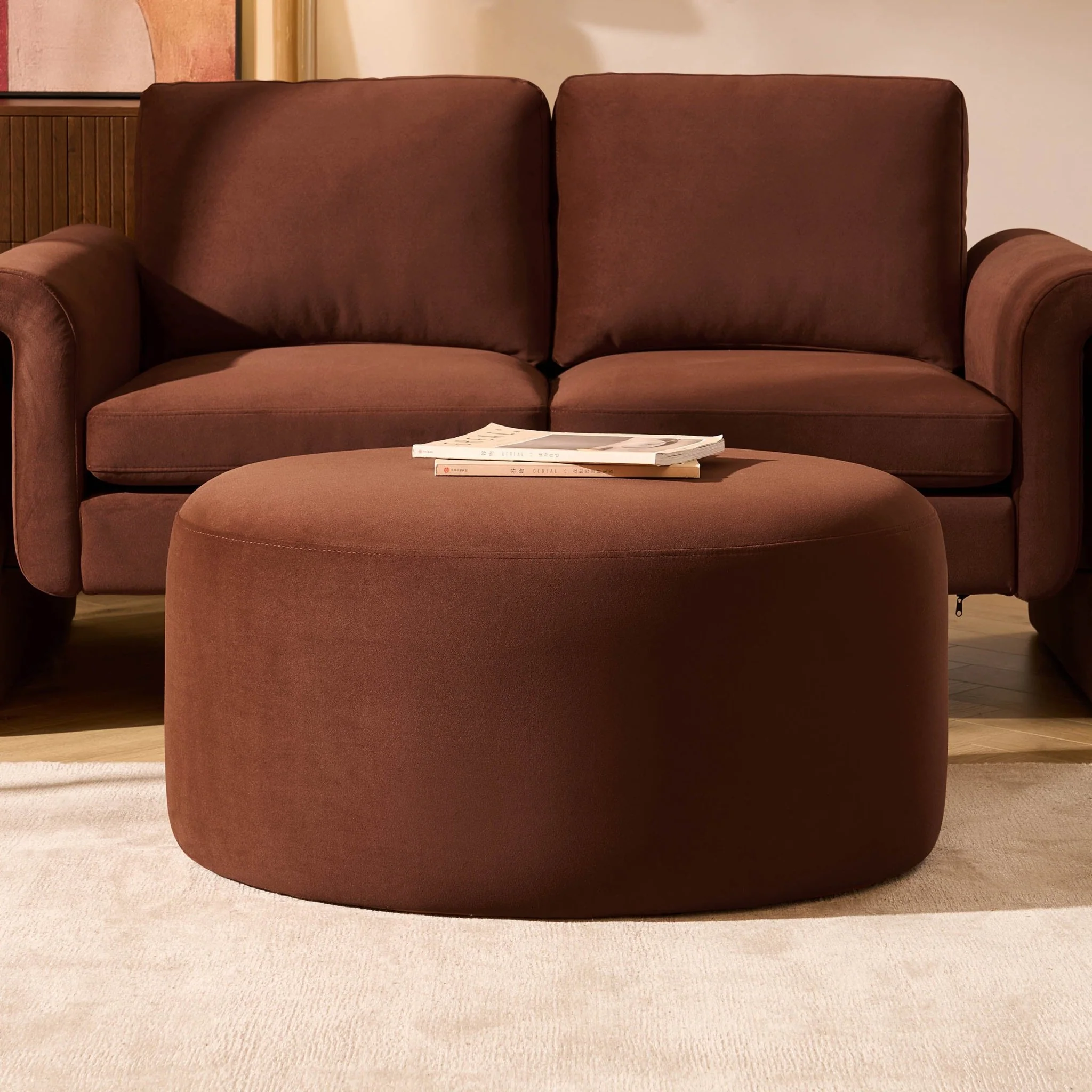 Marseille Pouffe - Terracotta