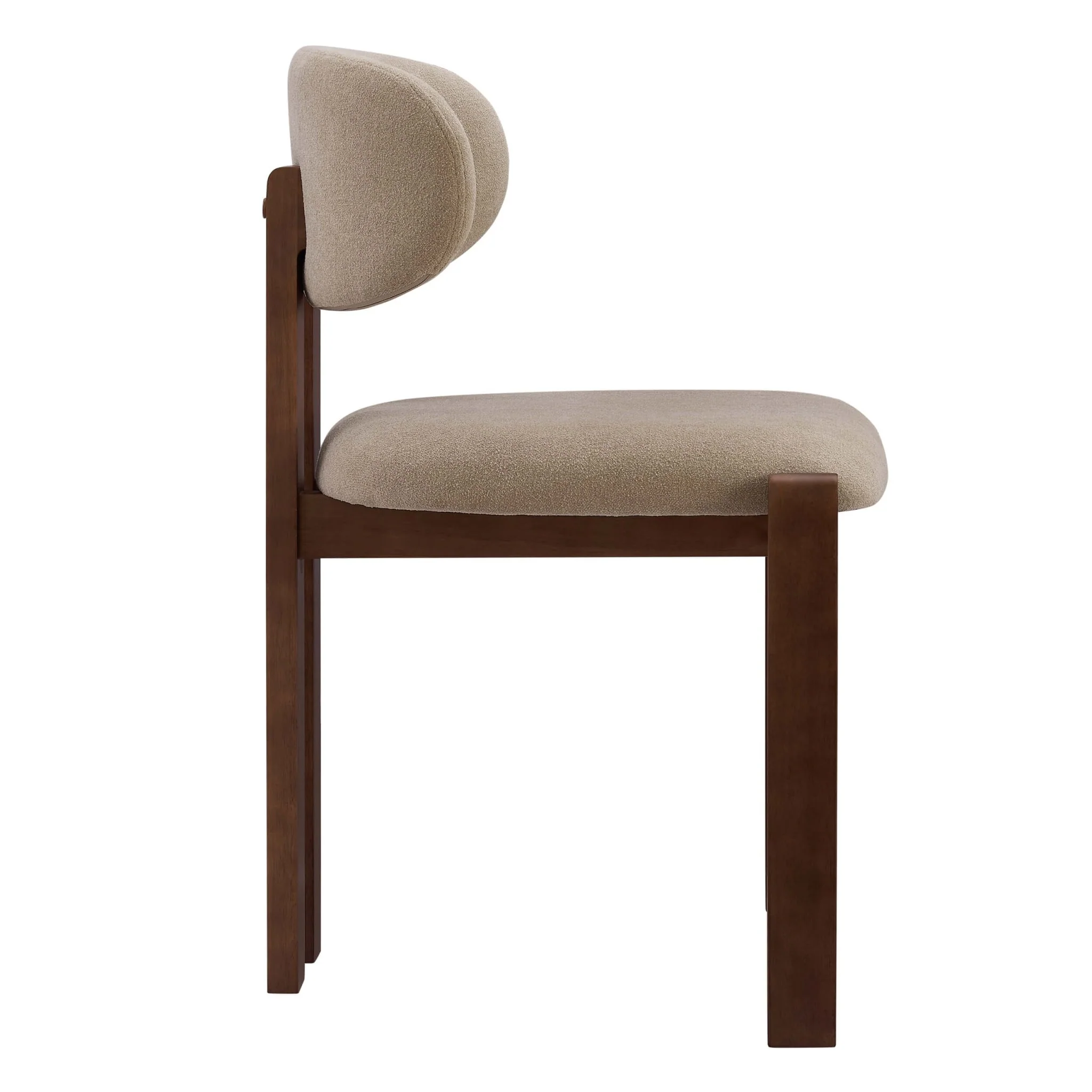 Matty Set of 2 Dining Chairs - Chenille Oatmeal - Image 5
