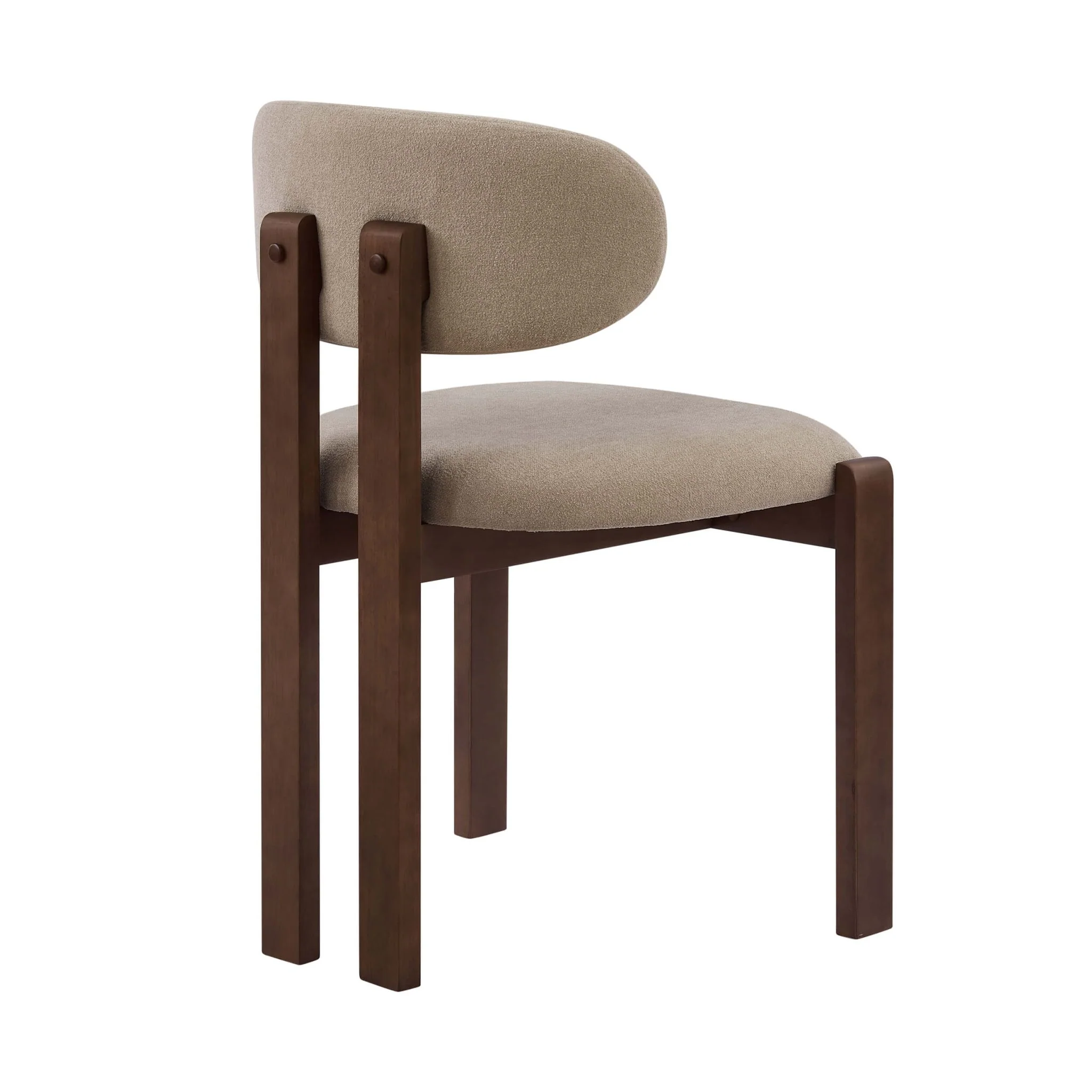 Matty Set of 2 Dining Chairs - Chenille Oatmeal - Image 6