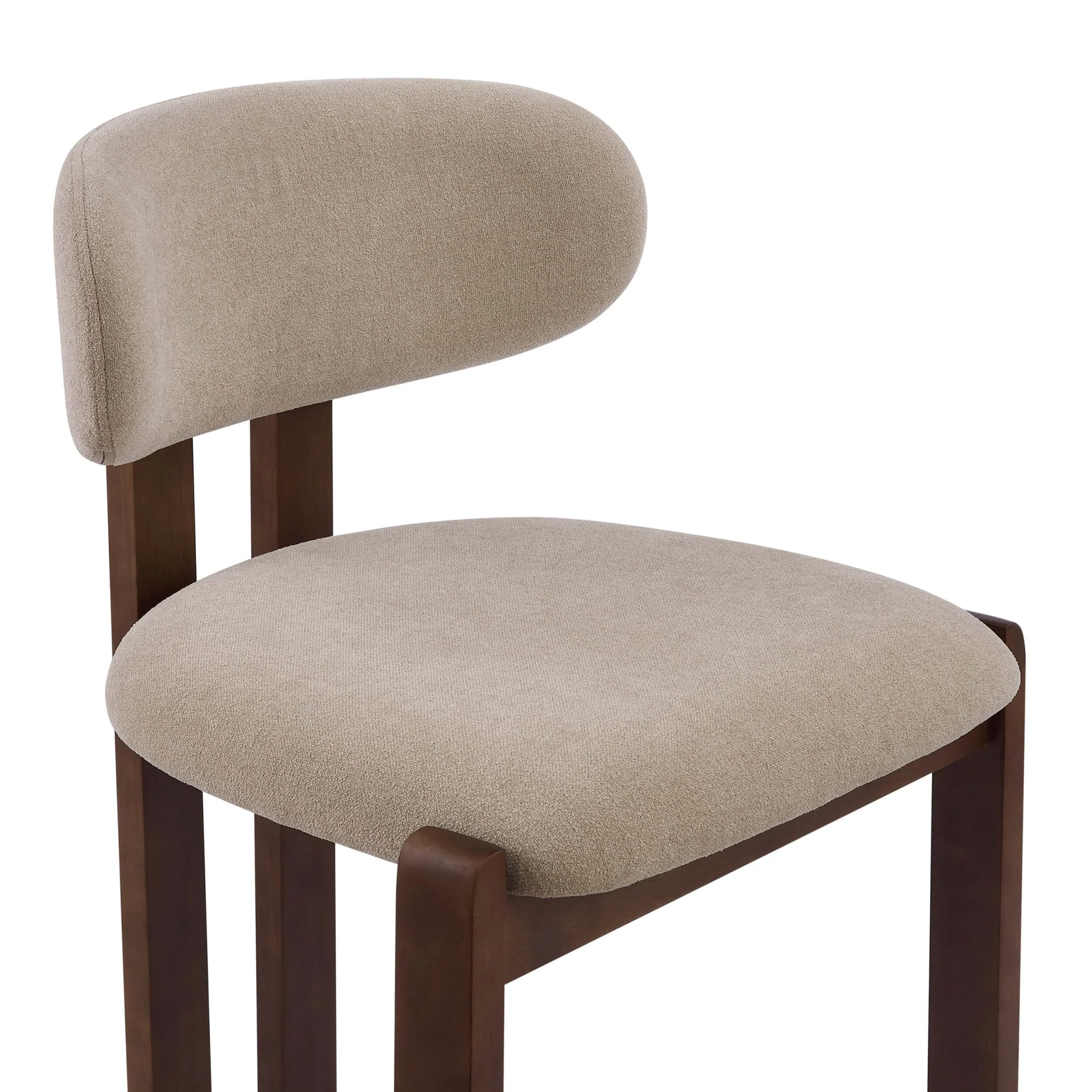 Matty Set of 2 Dining Chairs - Chenille Oatmeal - Image 7
