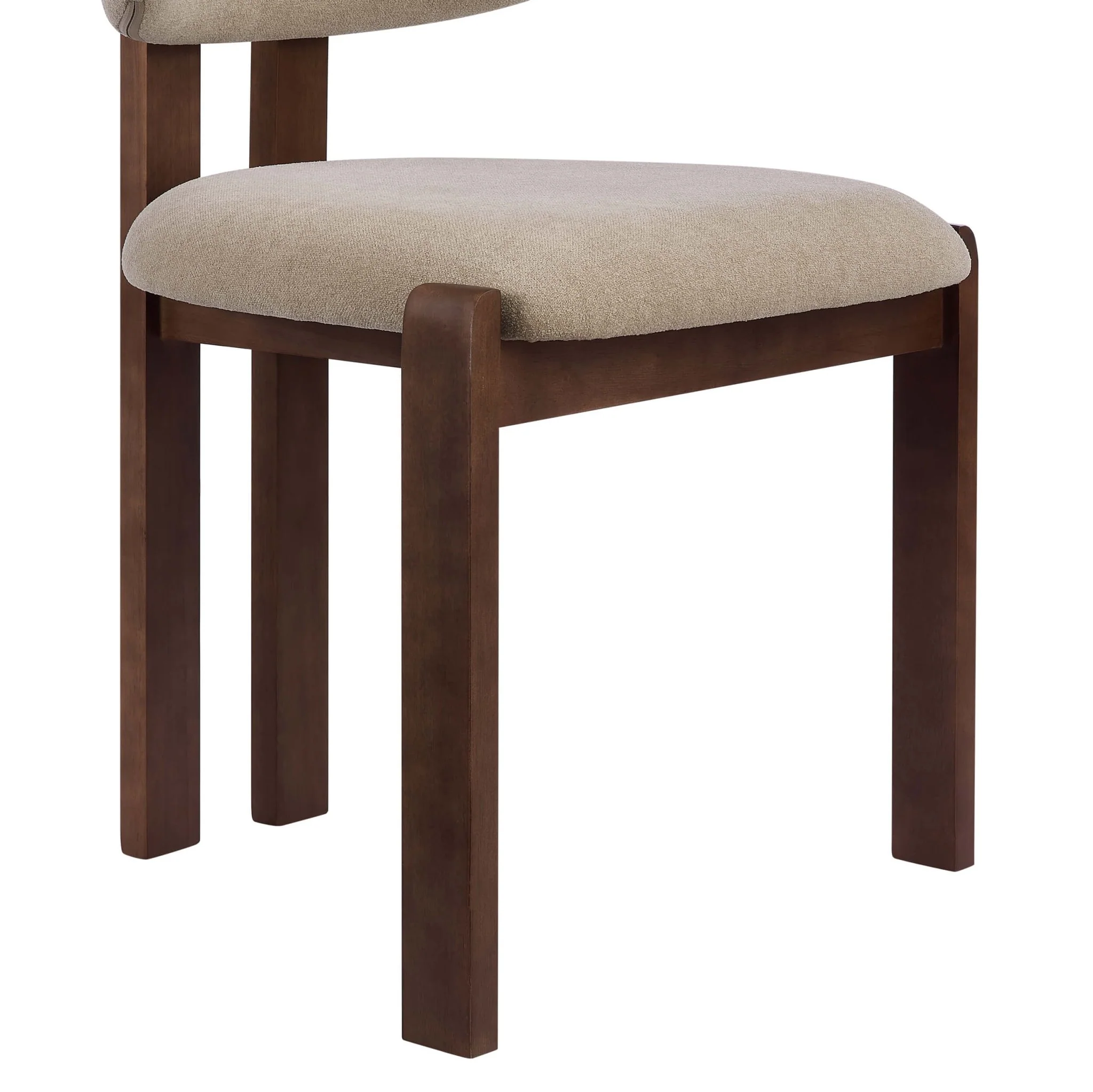 Matty Set of 2 Dining Chairs - Chenille Oatmeal - Image 8