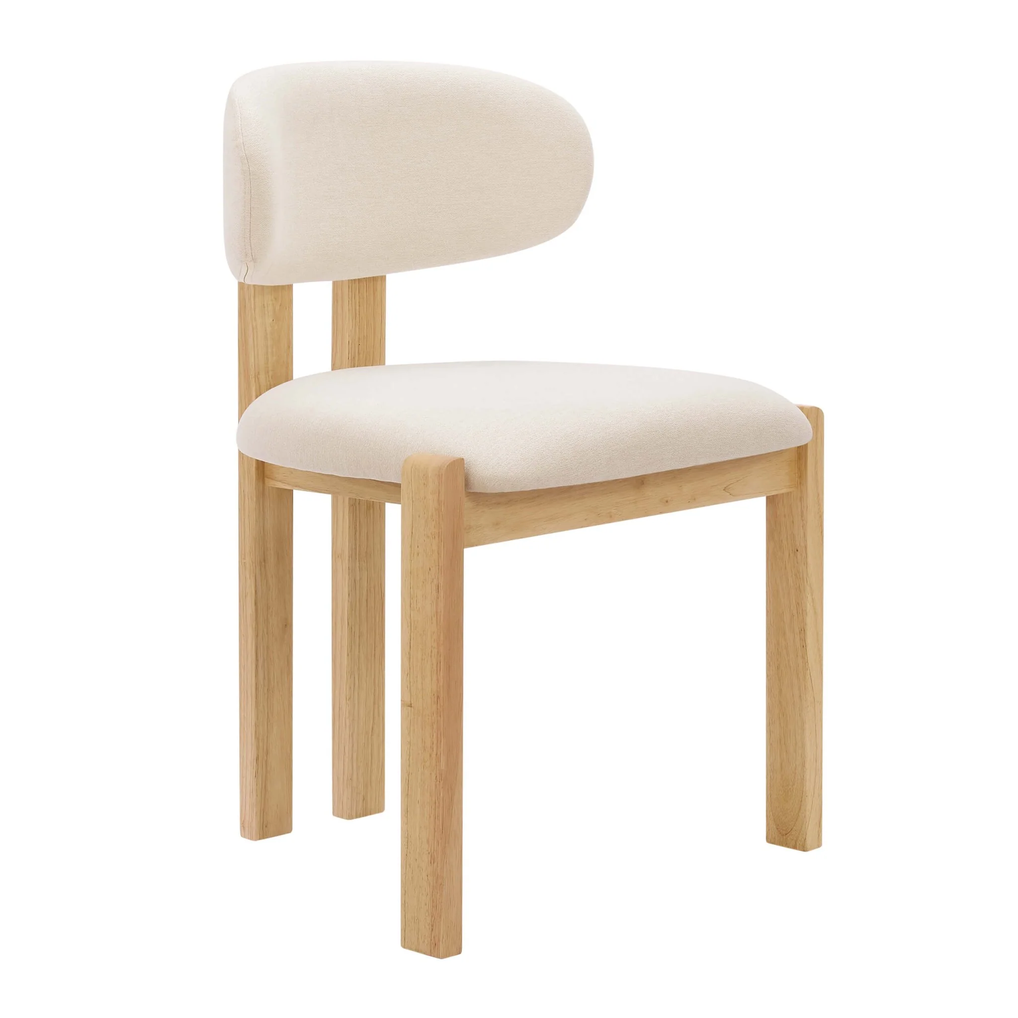 Matty Set of 2 Dining Chairs -  Cream Linen - Image 4