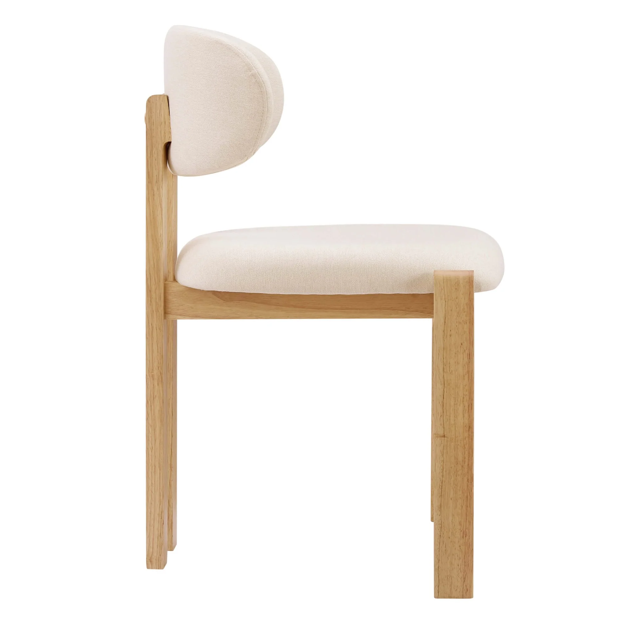 Matty Set of 2 Dining Chairs -  Cream Linen - Image 5