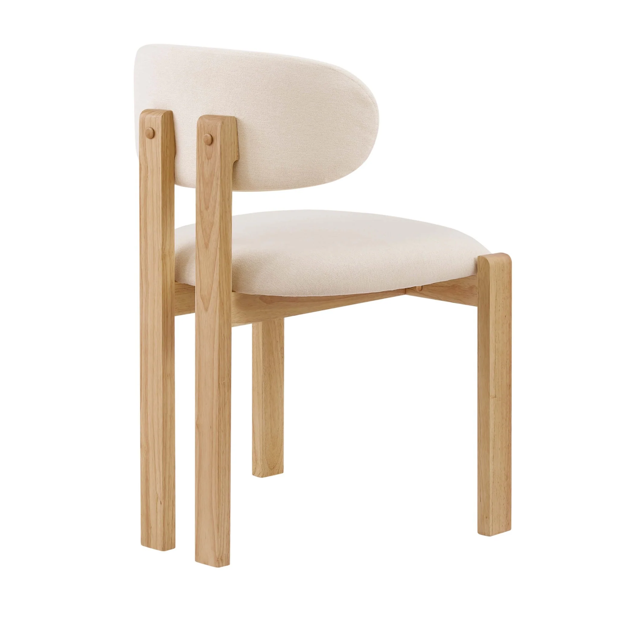 Matty Set of 2 Dining Chairs -  Cream Linen - Image 6