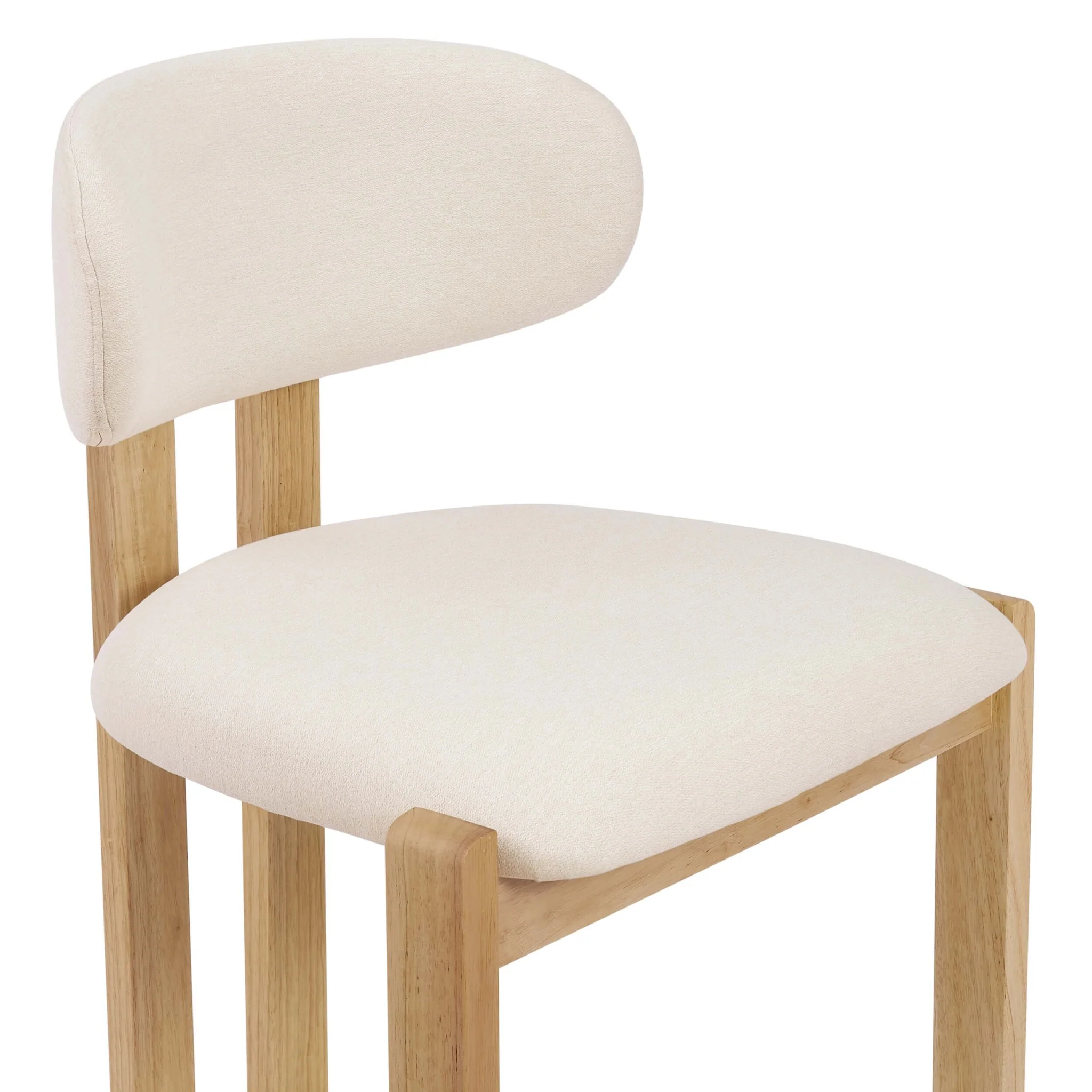 Matty Set of 2 Dining Chairs -  Cream Linen - Image 7