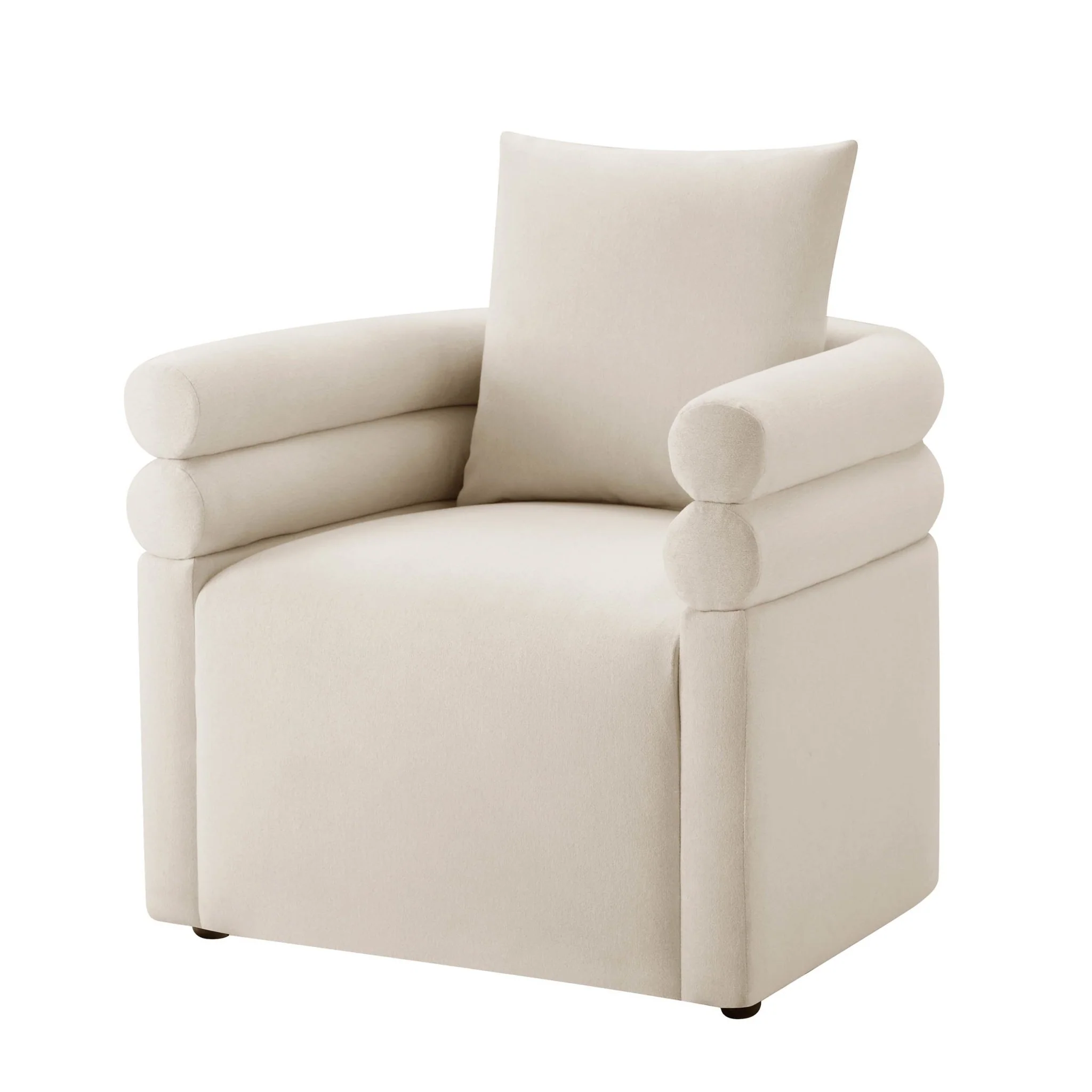 Maya Accent Chair - Cream Linen - Image 3