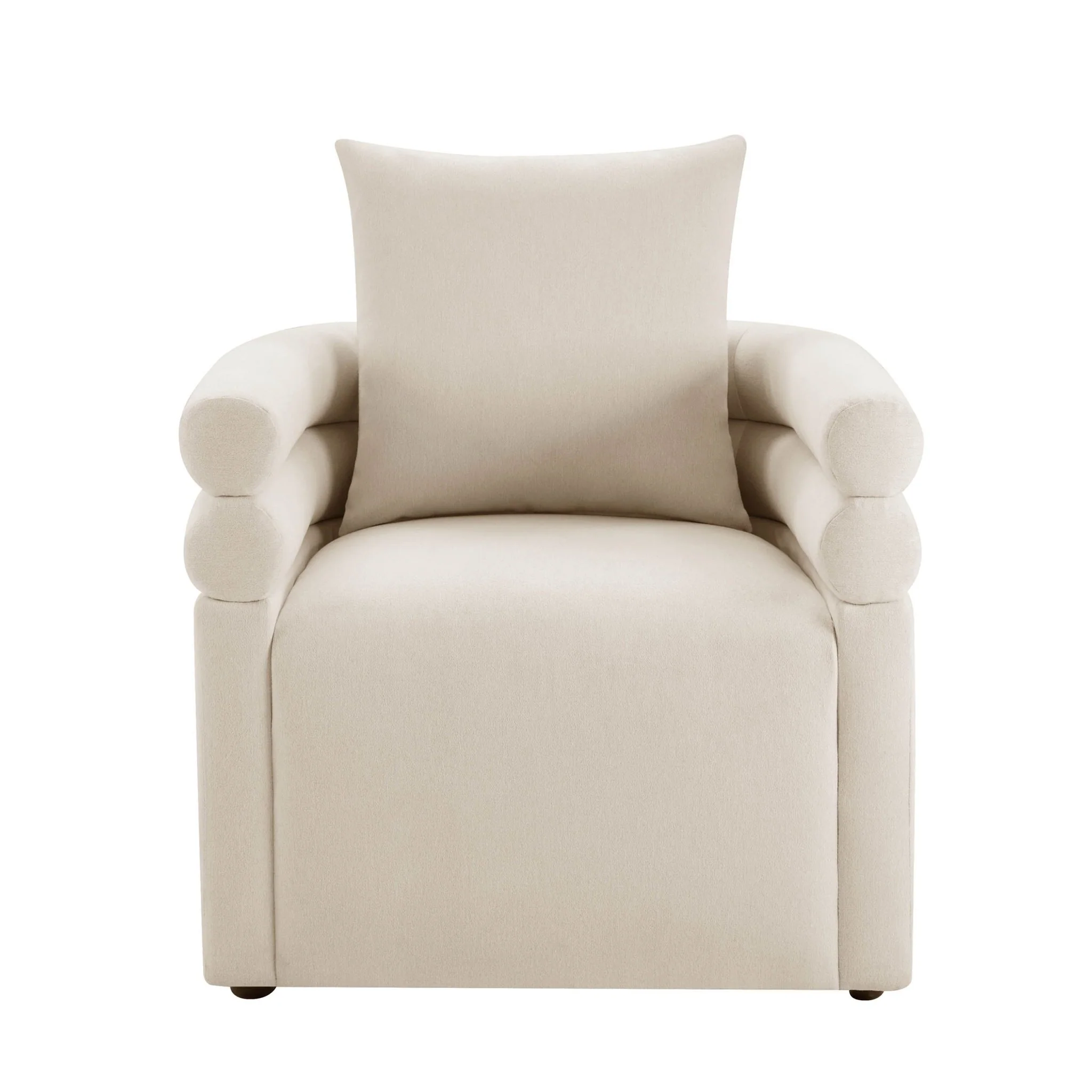 Maya Accent Chair - Cream Linen - Image 4