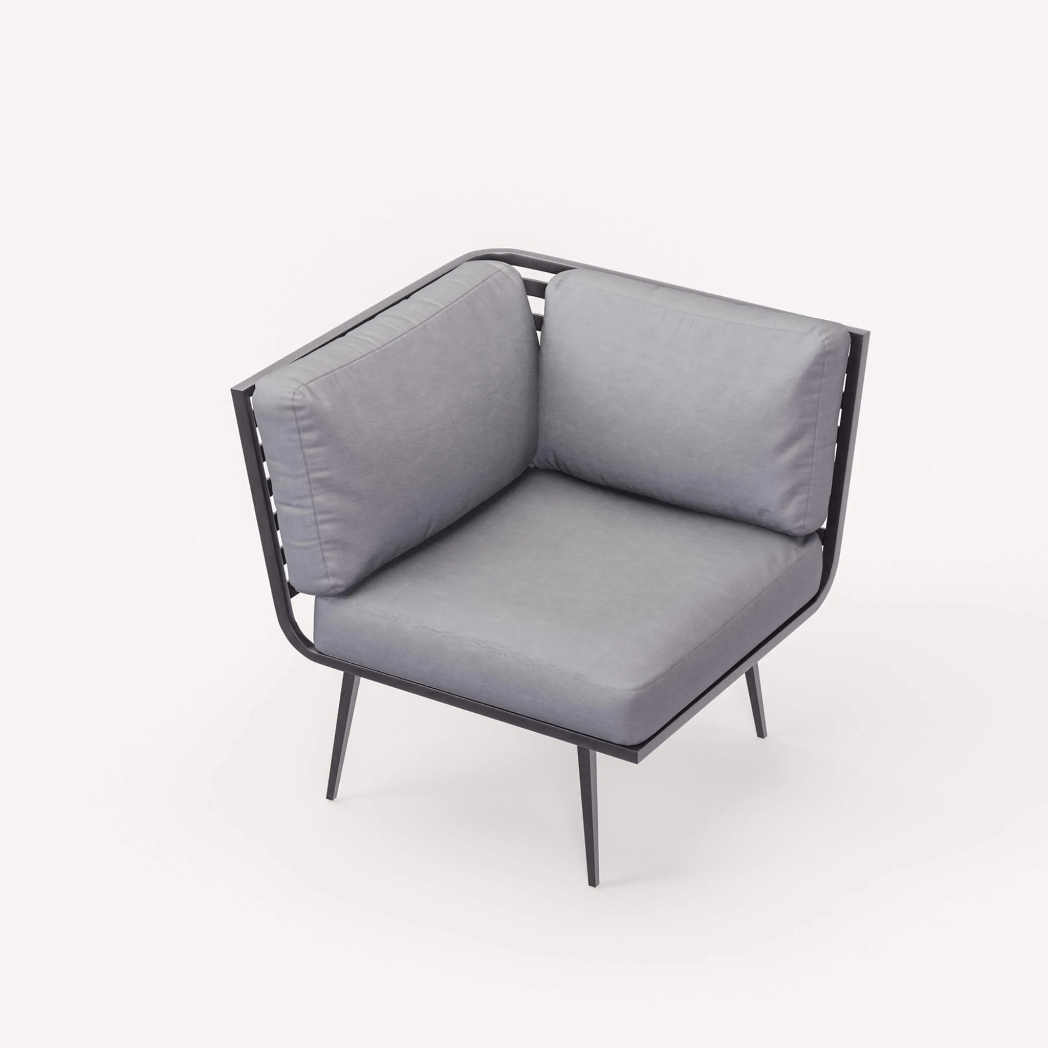 Mayfair Outdoor 8 Seater Corner Lounge Set with Fire Pit and Bench - Grey - Image 10