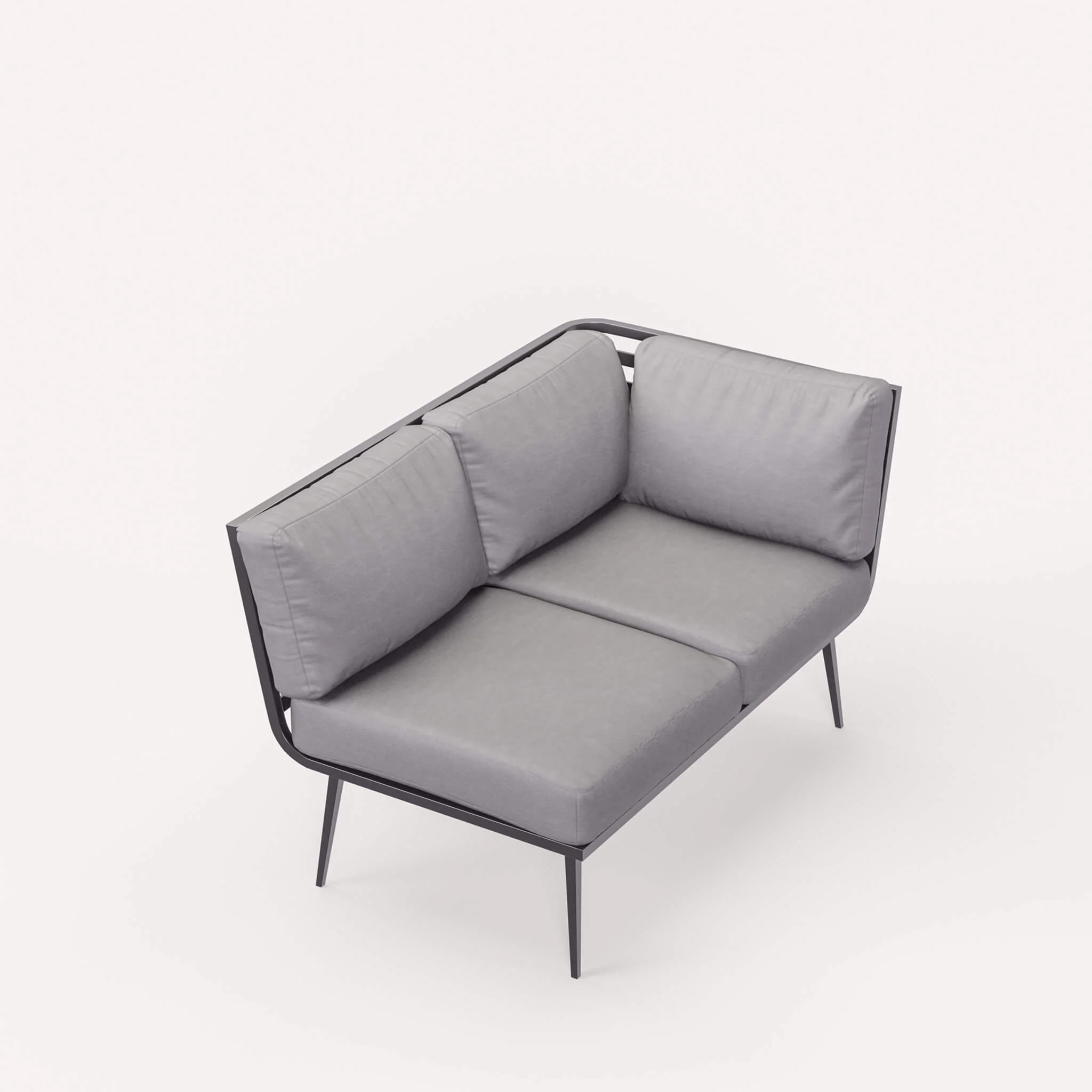 Mayfair Outdoor 8 Seater Corner Lounge Set with Fire Pit and Bench - Grey - Image 12