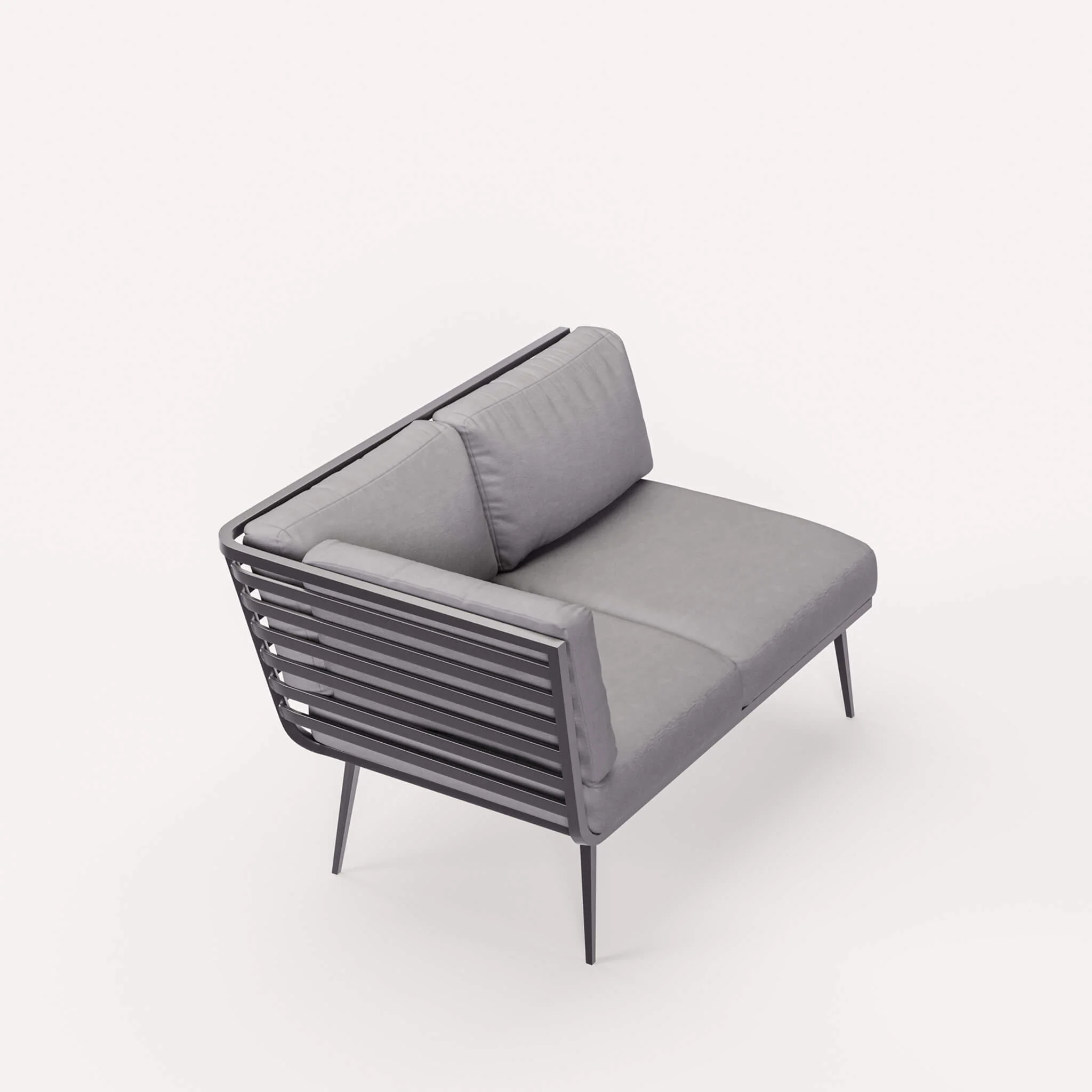 Mayfair Outdoor 8 Seater Corner Lounge Set with Fire Pit and Bench - Grey - Image 9
