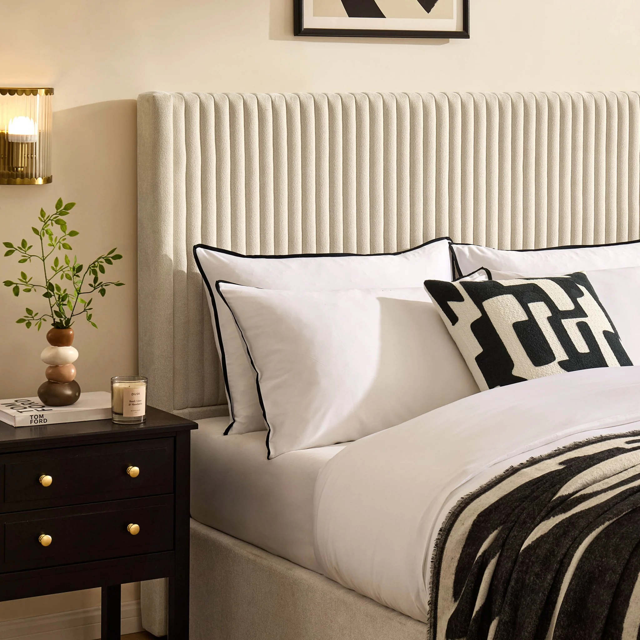 Melrose Ottoman Storage Bed - Chenille Ivory - Image 5