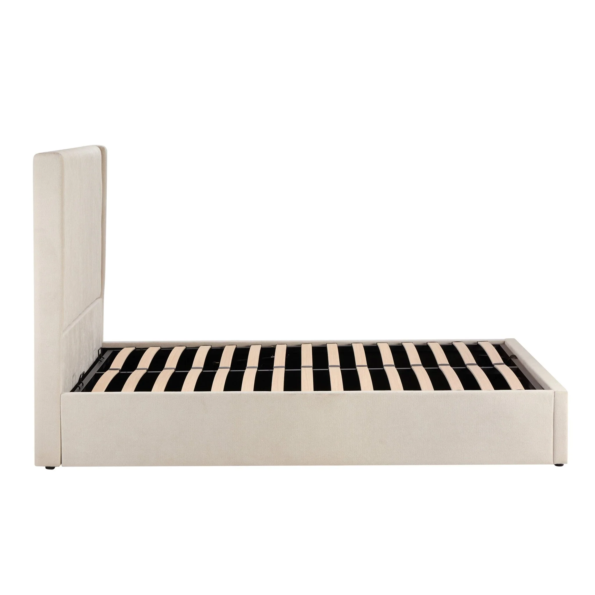 Melrose Ottoman Storage Bed - Chenille Ivory - Image 9