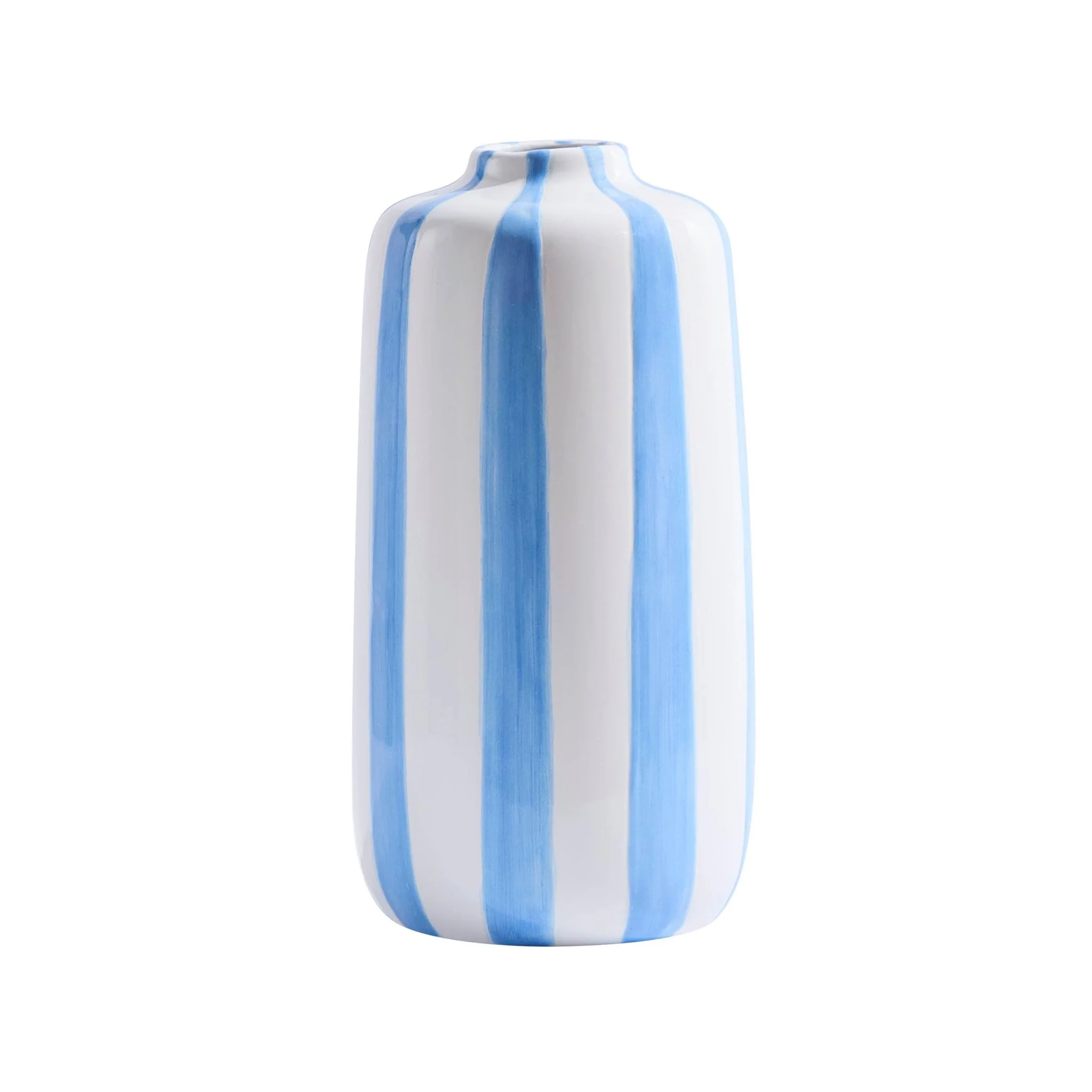 Meya Stripe Vase - Blue - Image 4