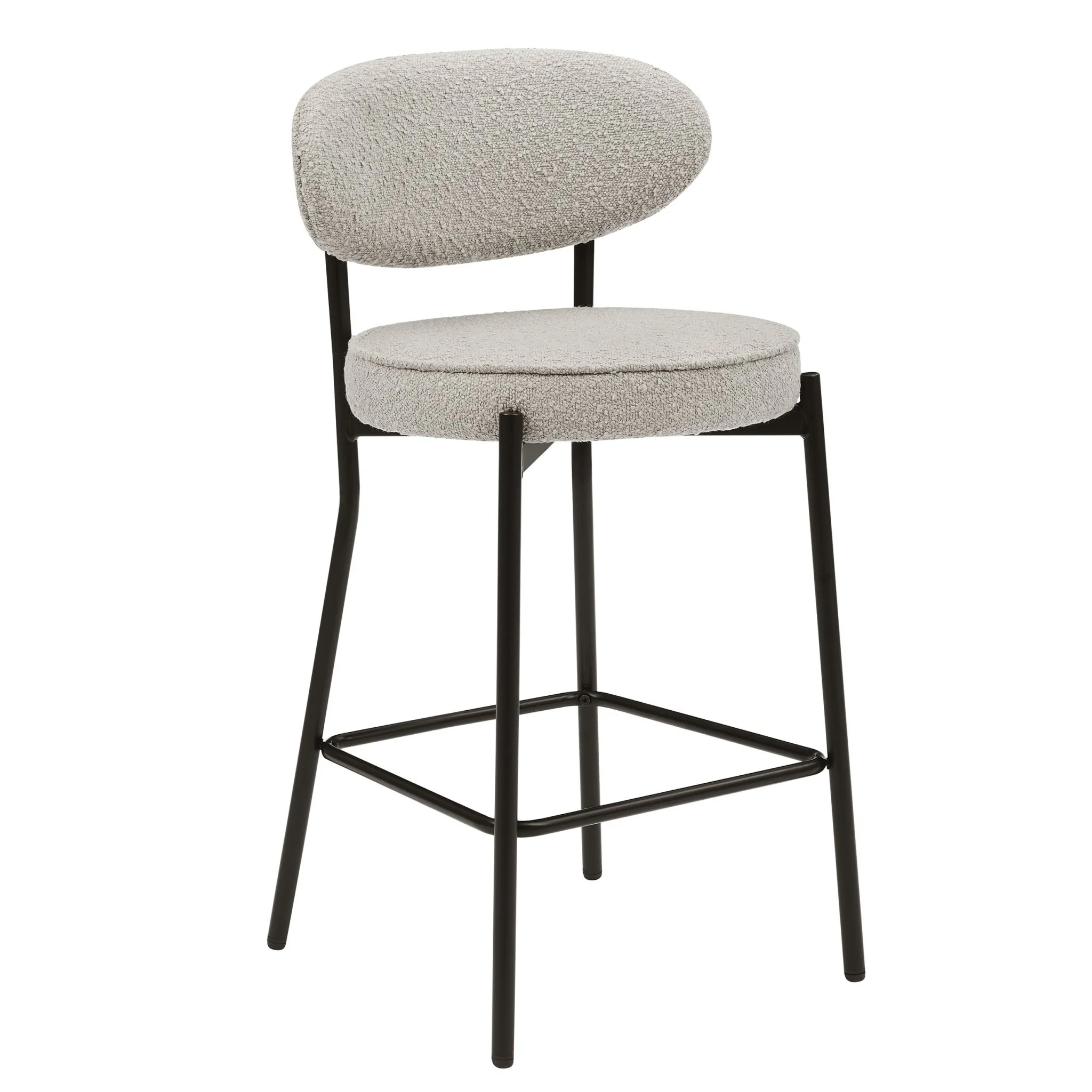 Mia Set of 2 Barstool - Taupe Boucle - Image 3