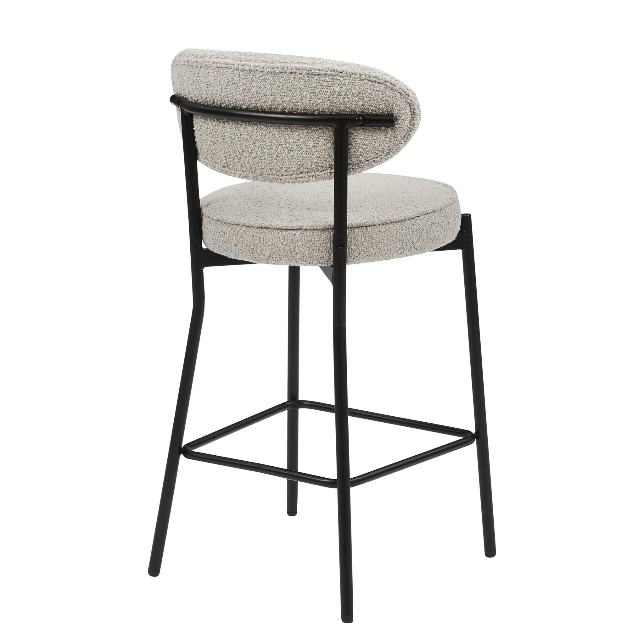 Mia Set of 2 Barstool - Taupe Boucle - Image 5