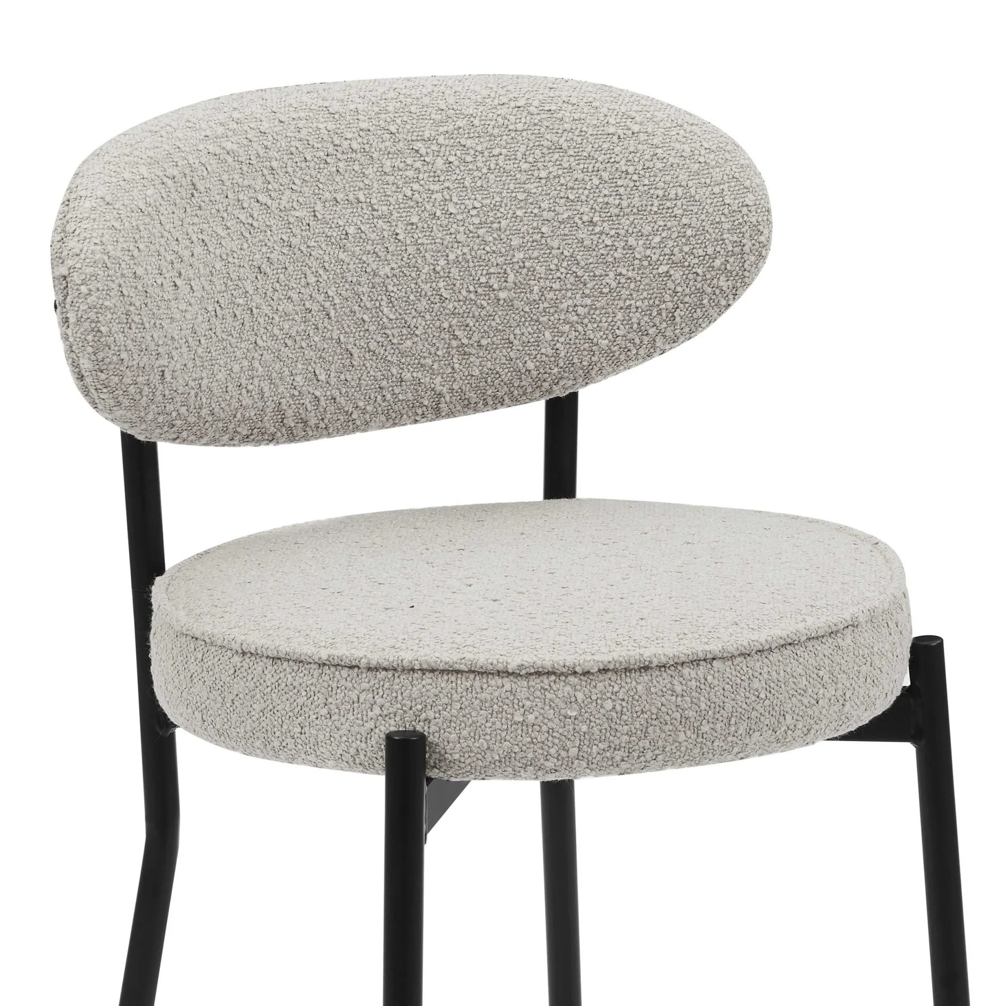 Mia Set of 2 Barstool - Taupe Boucle - Image 6