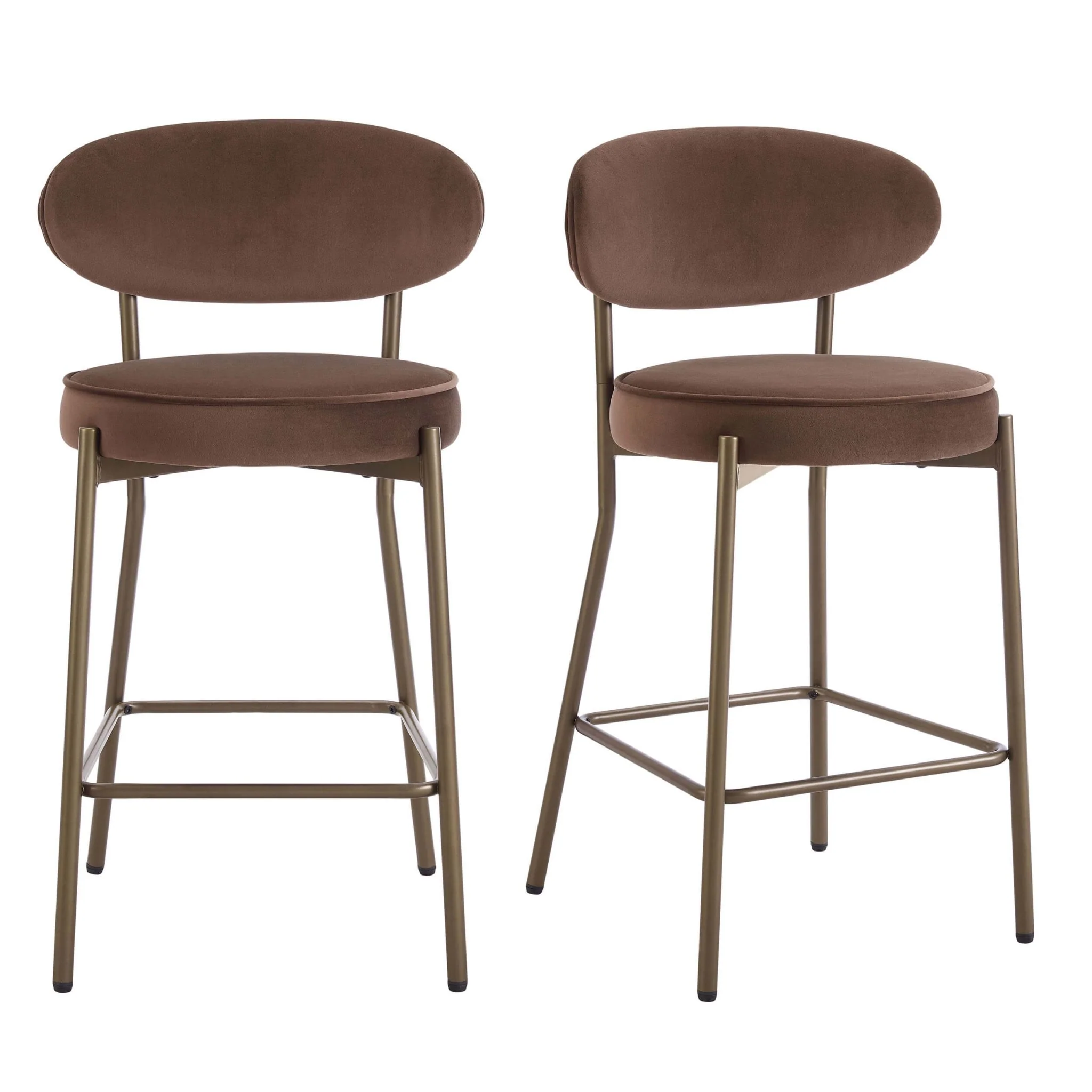Mia Set of 2 Barstools - Cappuccino - Image 2