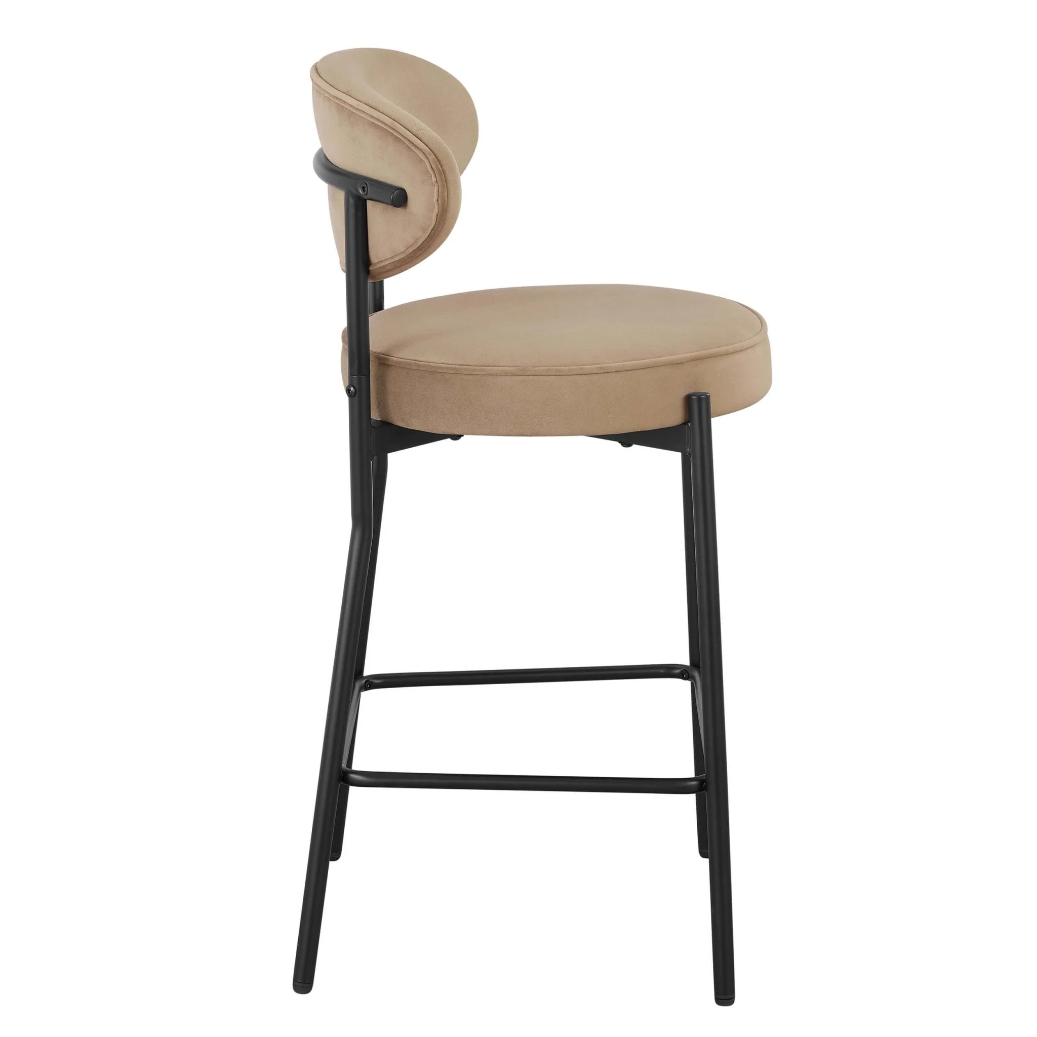 Mia Set of 2 Barstools - Latte - Image 4