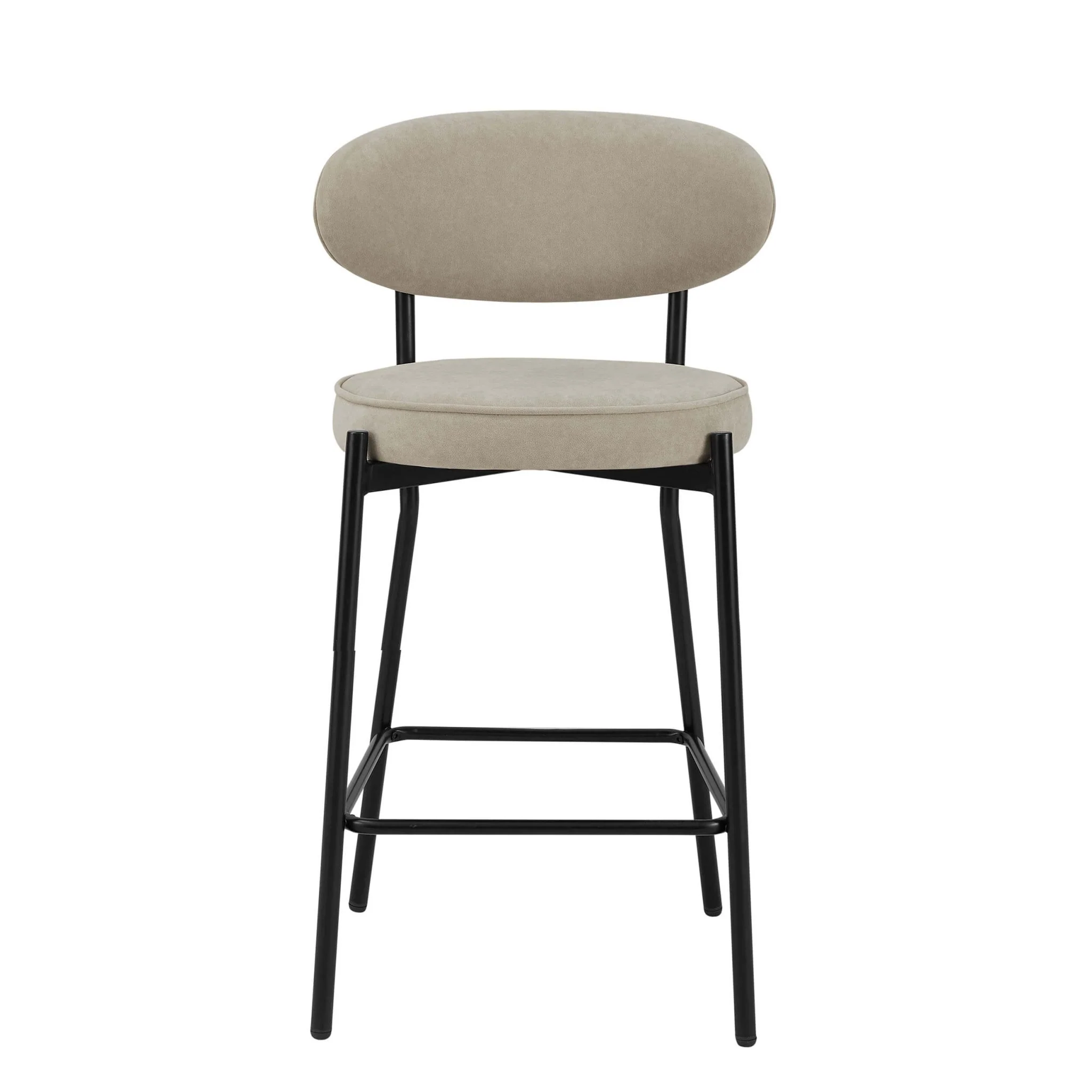 Mia Set of 2 Barstools - Stone - Image 2