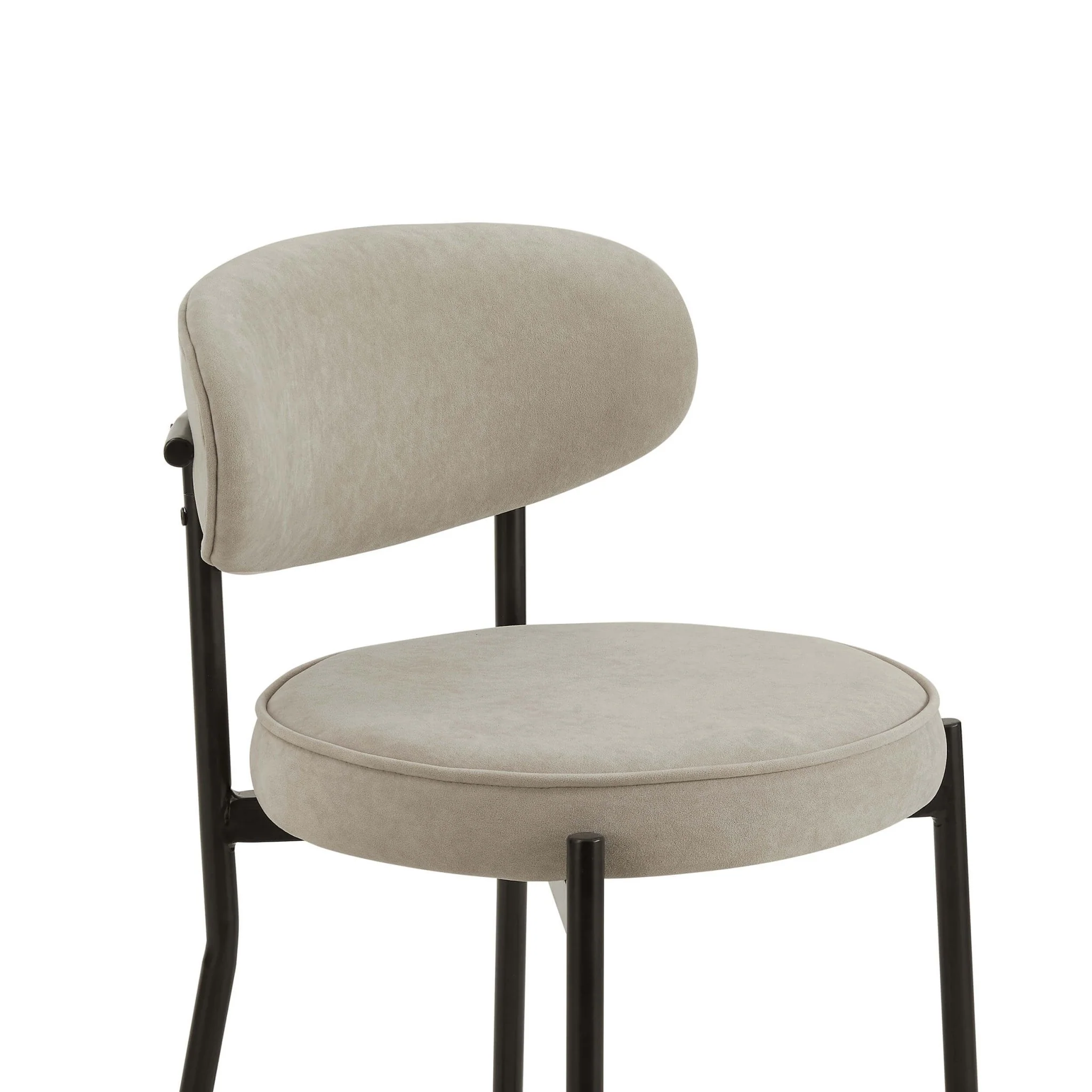Mia Set of 2 Barstools - Stone - Image 4